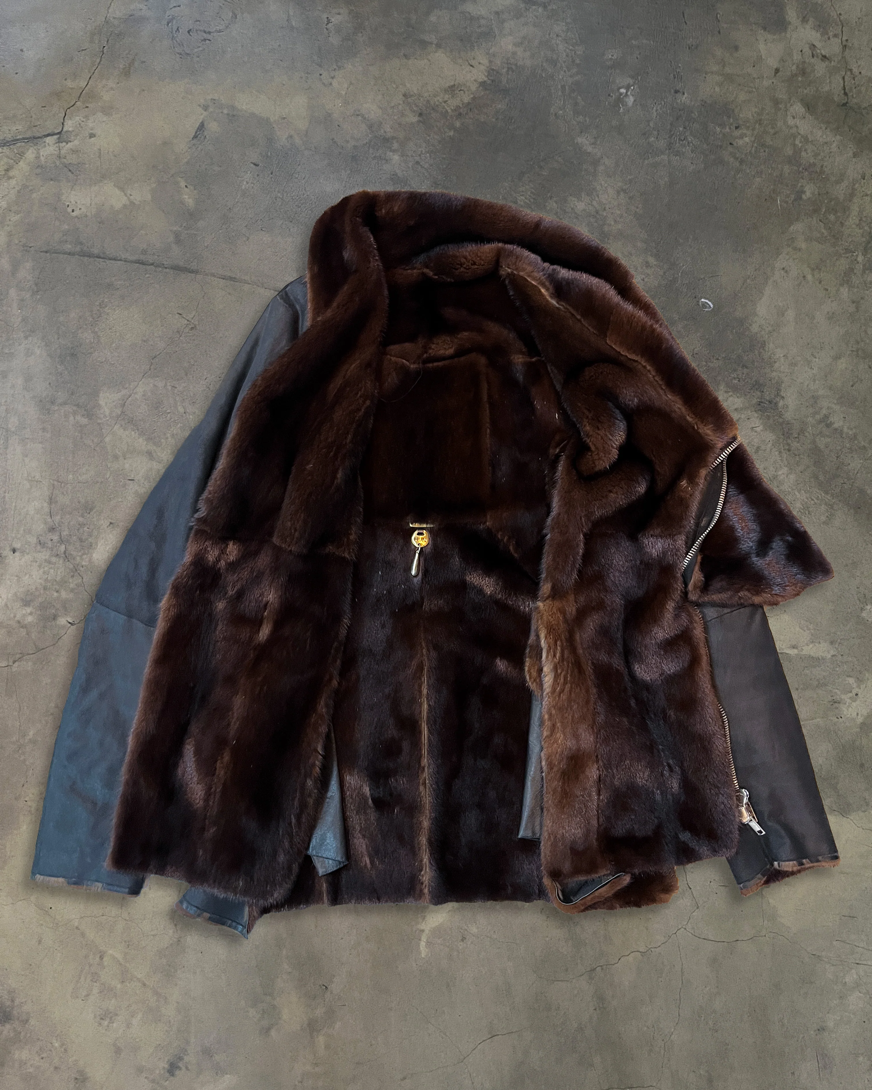 1/1 HUNRICKOWENS KANGAROO LEATHER & SCANDINAVIAN MINK JACKET - Image 4