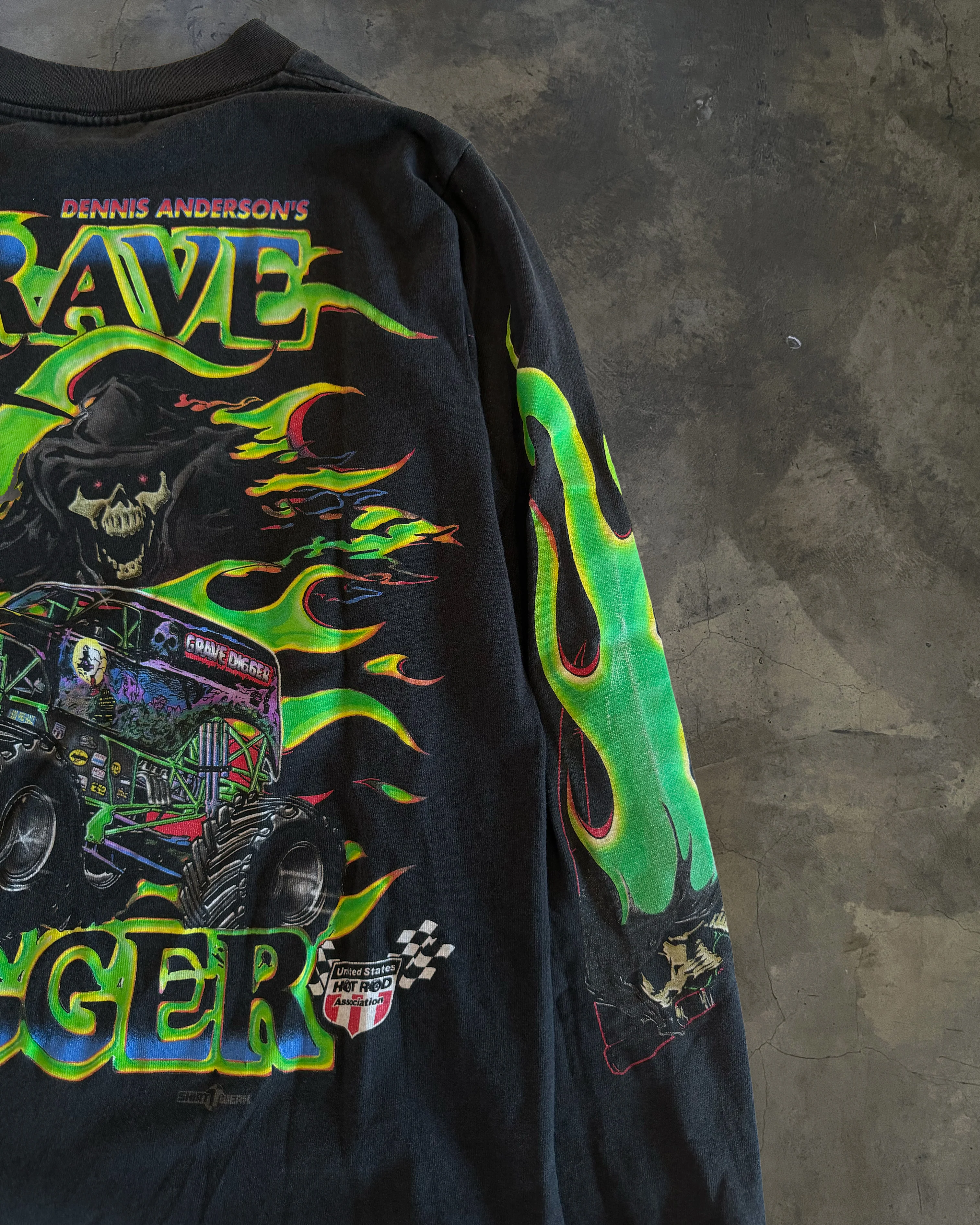 1990s GRAVE DIGGER LONG SLEEVE - Image 5