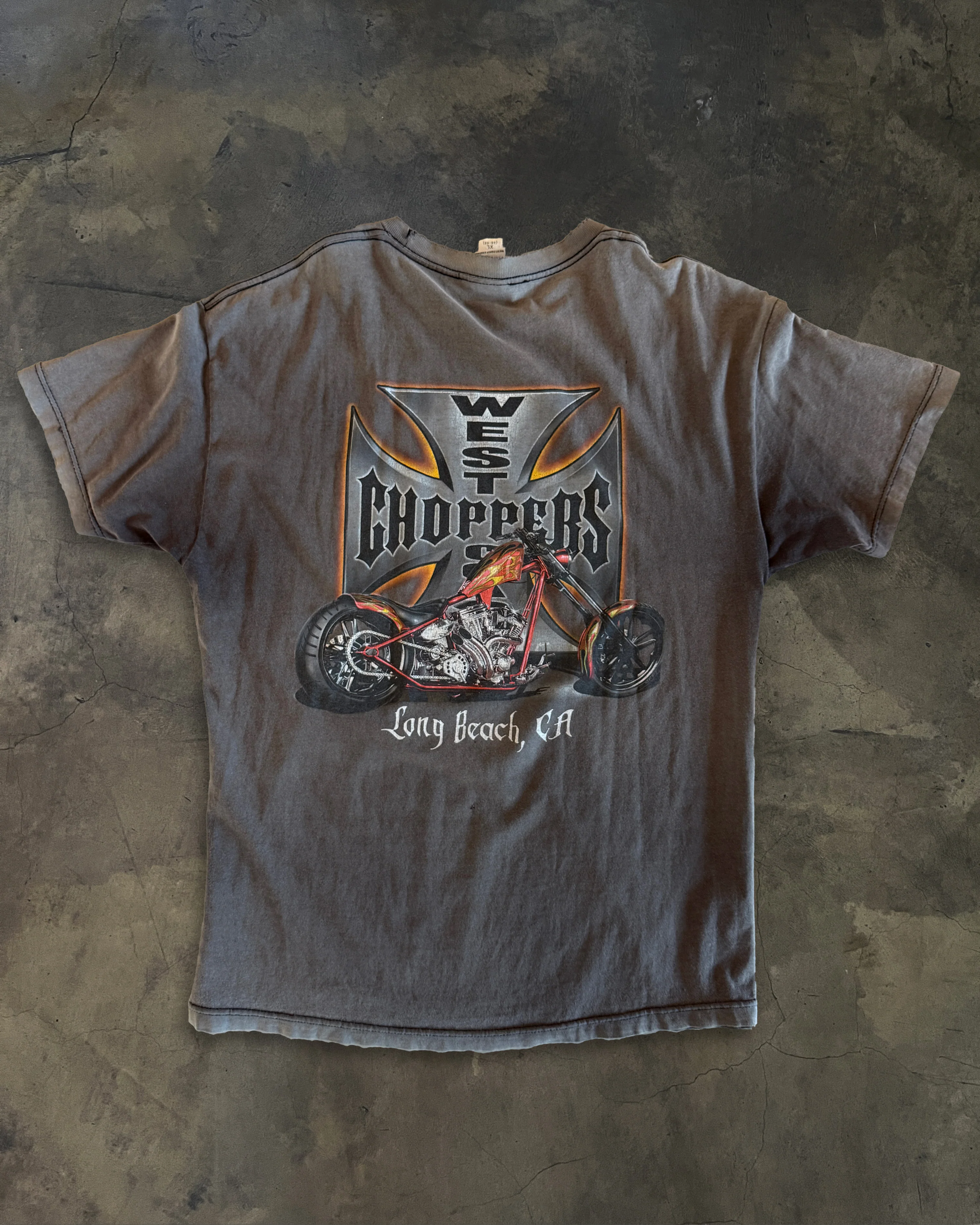 2000s WEST COAST CHOPPERS DISTRESSED AND FADED TEE - Image 3