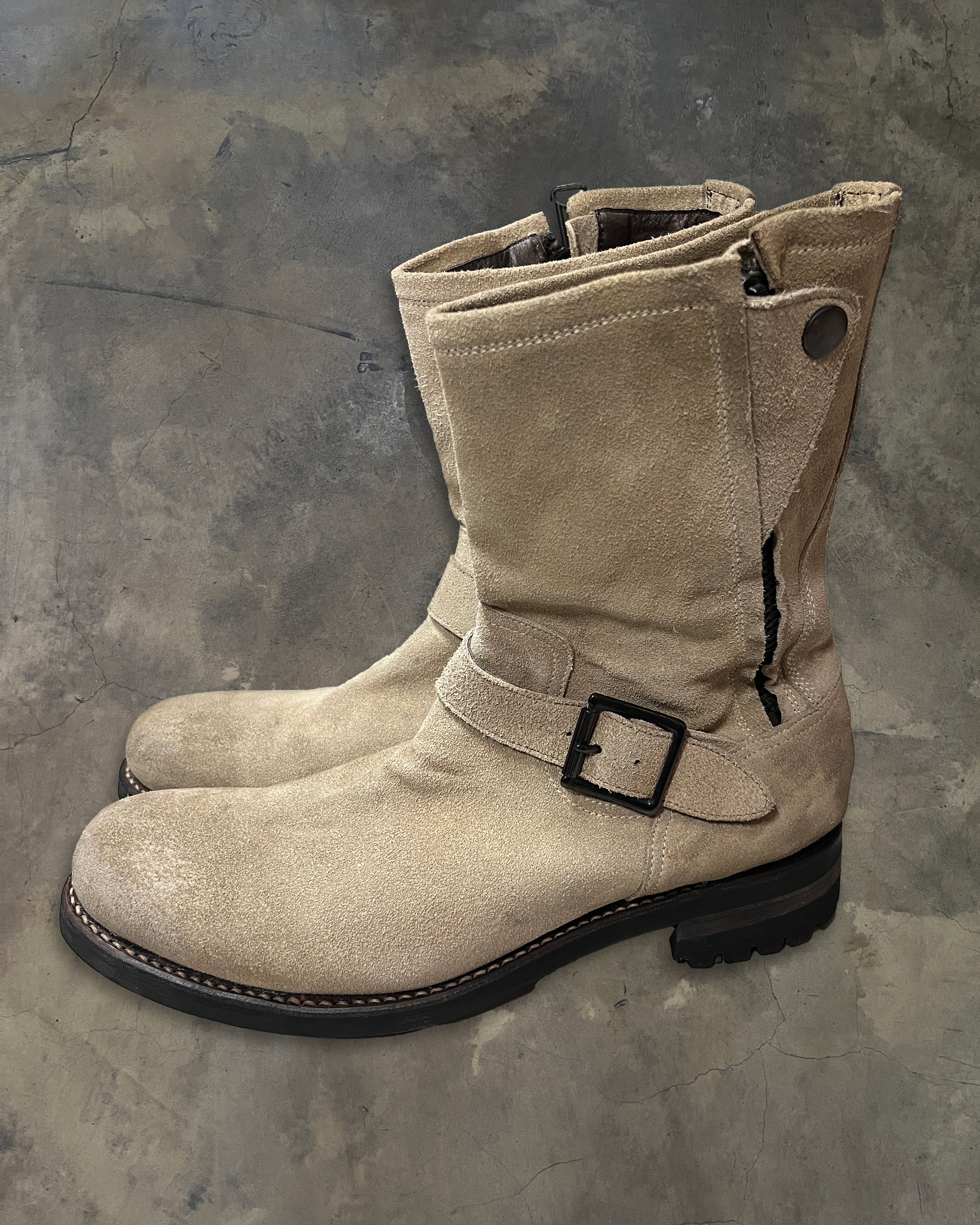 5351 POUR LES HOMMES NUBUCK BUCKLE BOOTS - Image 3