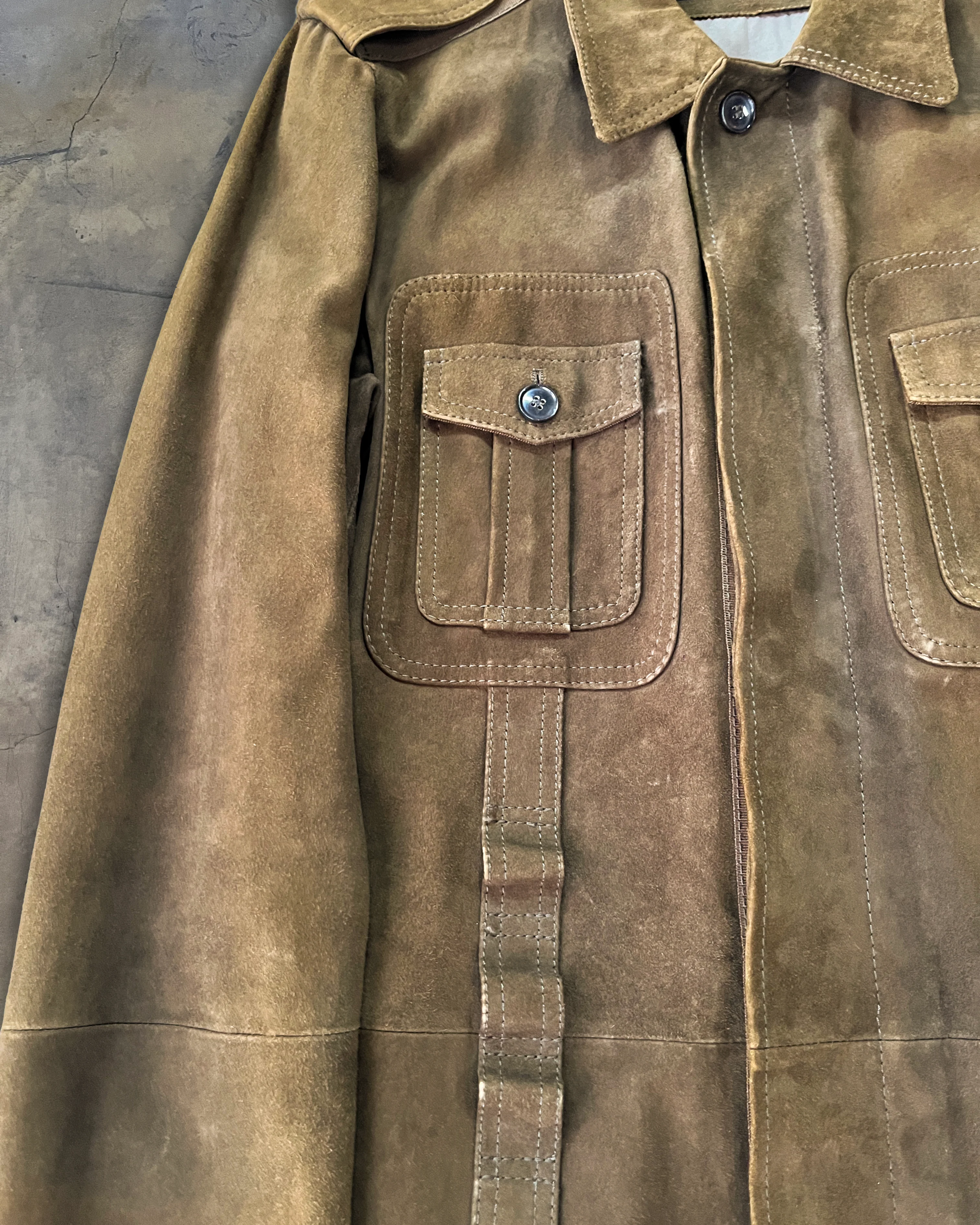 90'S DOLCE GABBANA GOAT SKIN MILITARY JACKET - Image 4