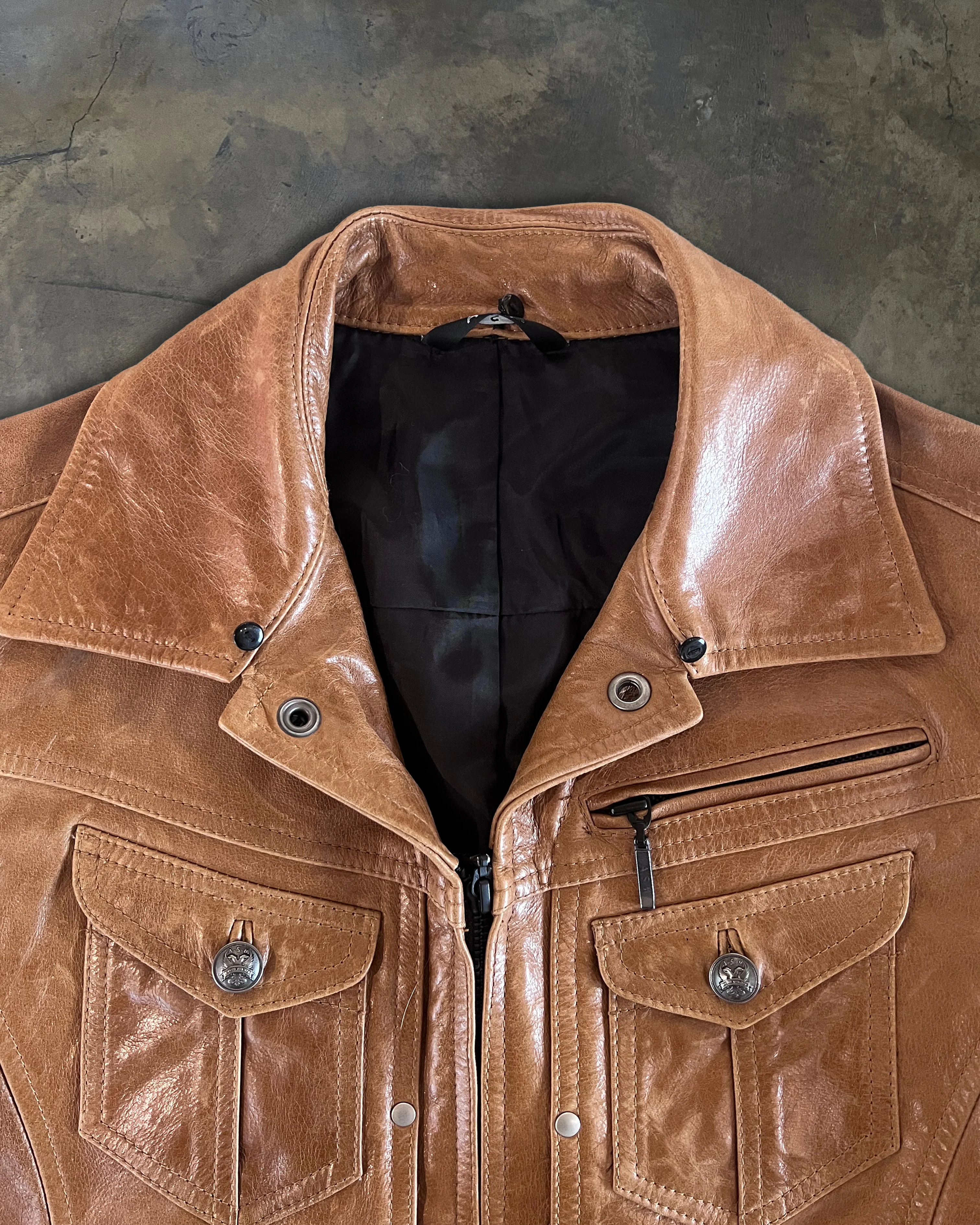 A.S.M DETACHABLE FUR LEATHER JACKET - Image 8