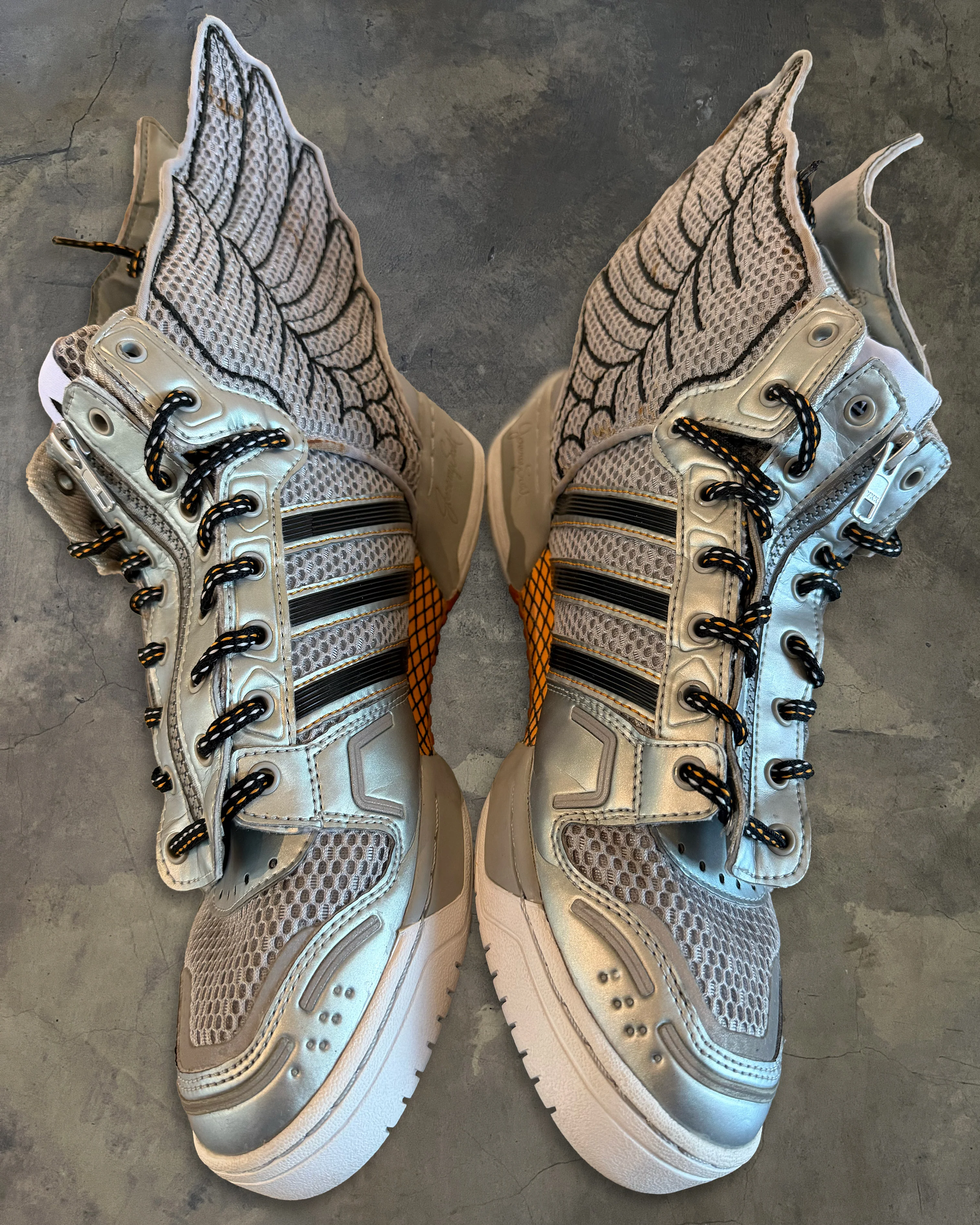 ADIDAS X JEREMY SCOTT 2.0 "METALLIC MESH" SNEAKER - Image 7