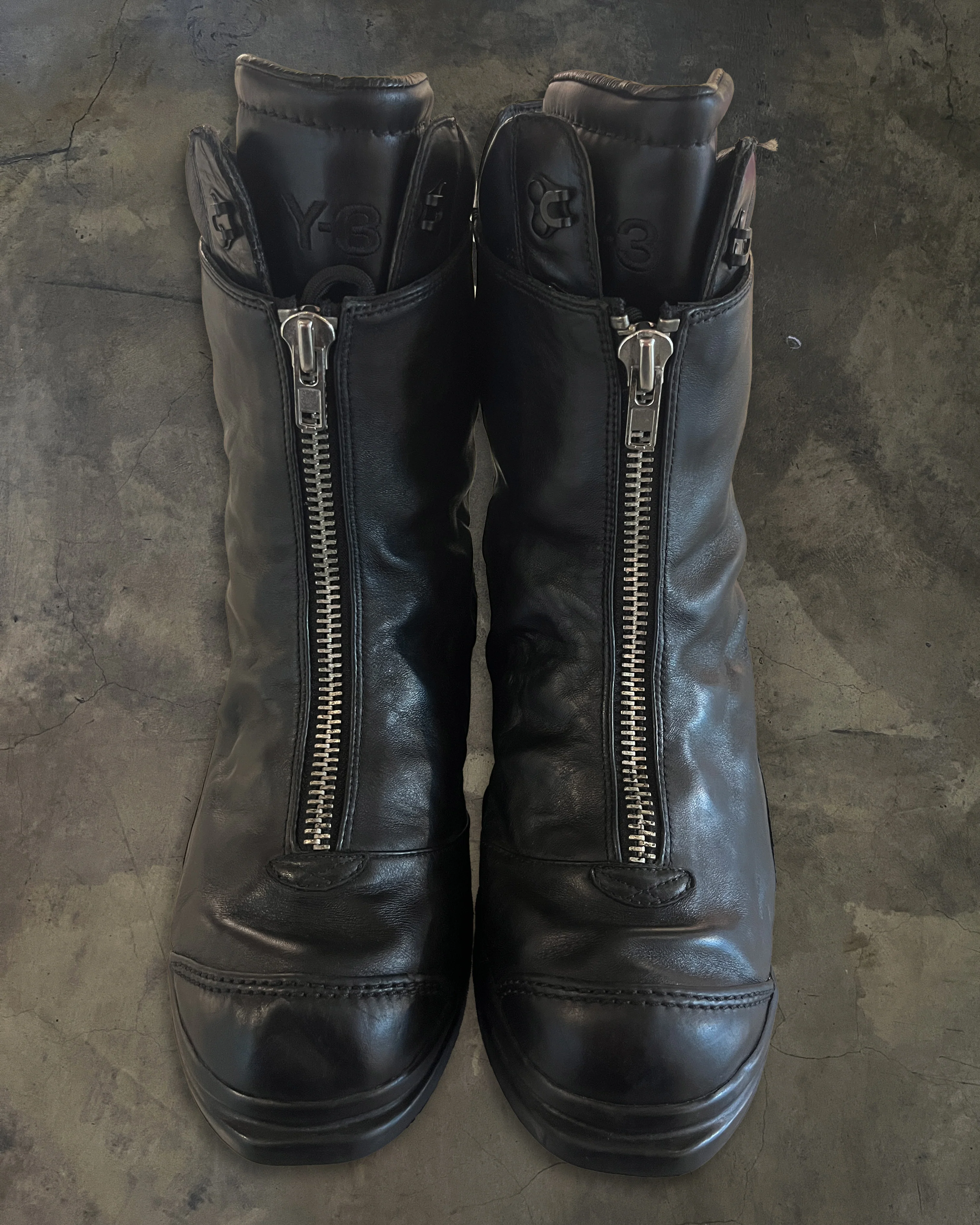 ADIDAS Y-3 YOHJI YAMAMOTO FW2008 FRONT ZIP BOOTS - Image 8