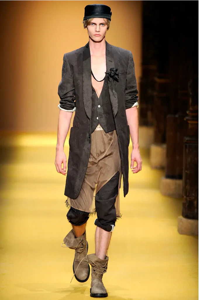 ANN DEMEULEMEESTER SS2012 "FANGO" LACE COMBAT BOOTS - Image 9