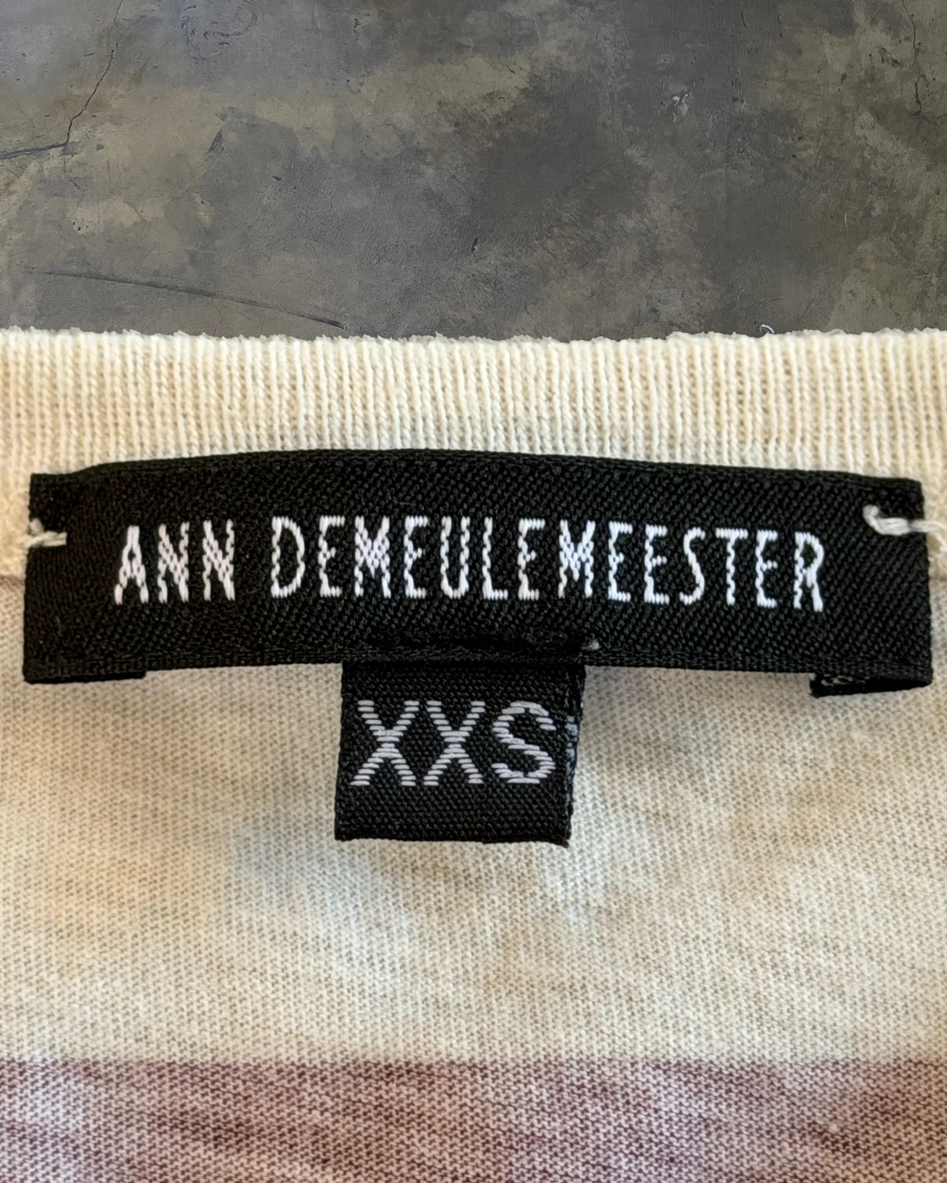 ANN DEMEULEMEESTER STRIPED RED TEE - Image 5