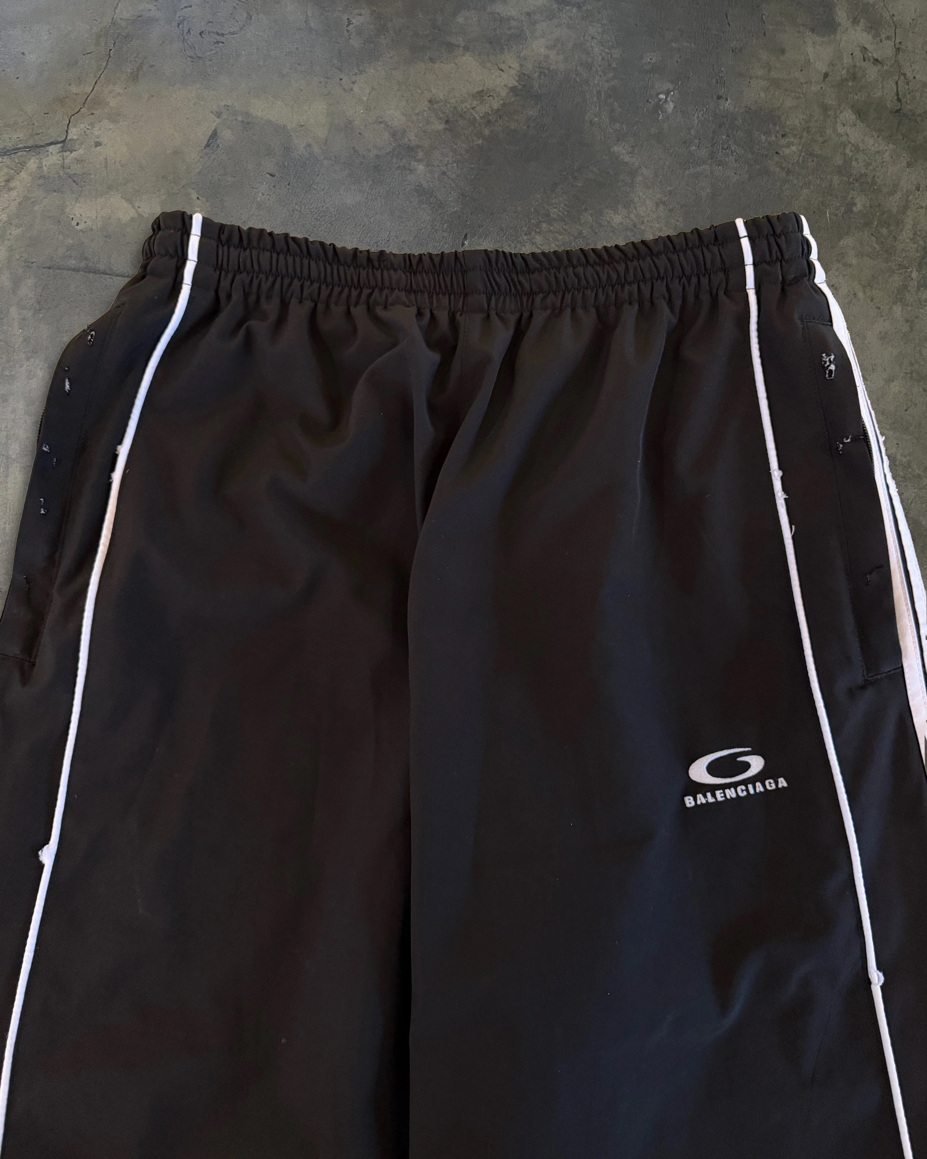 BALENCIAGA LOGO STRIPED TRACK SUIT PANTS - Image 2