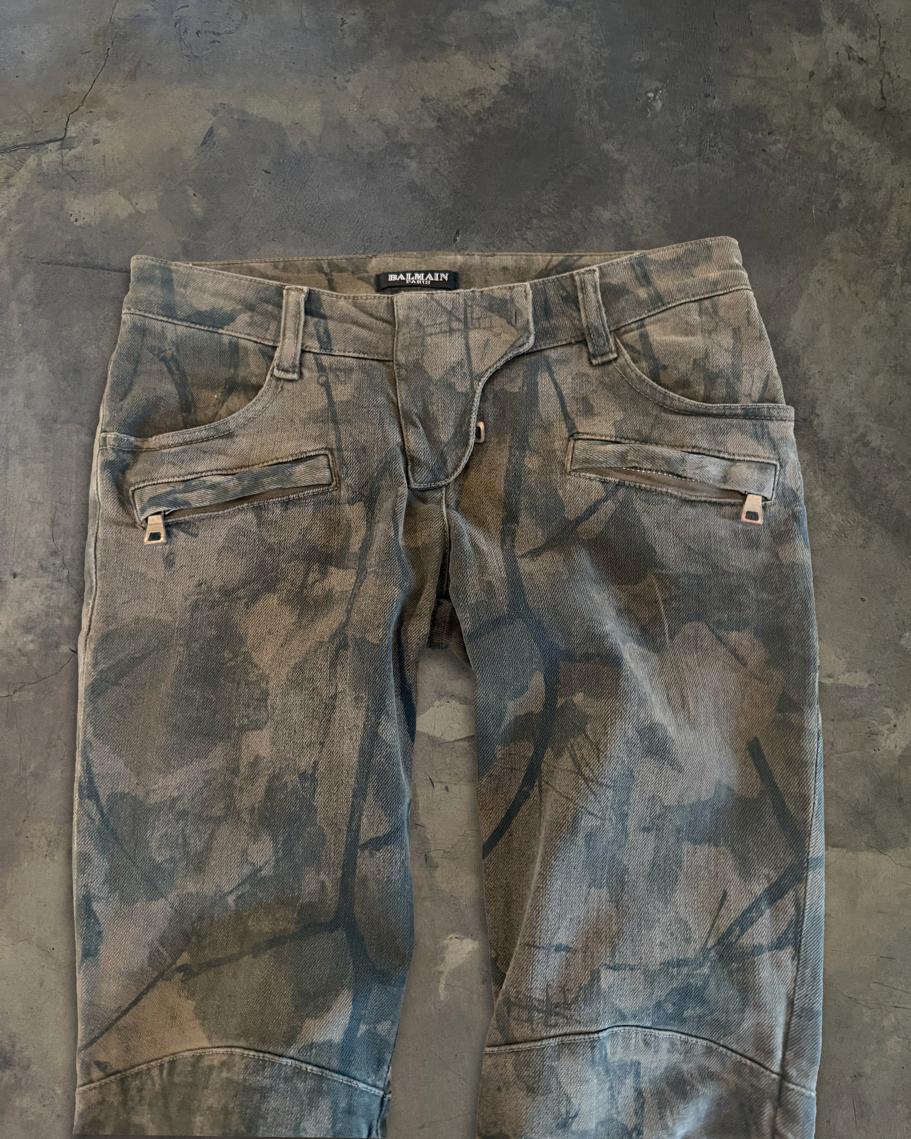 BALMAIN CAMO BIKER DENIM - Image 2