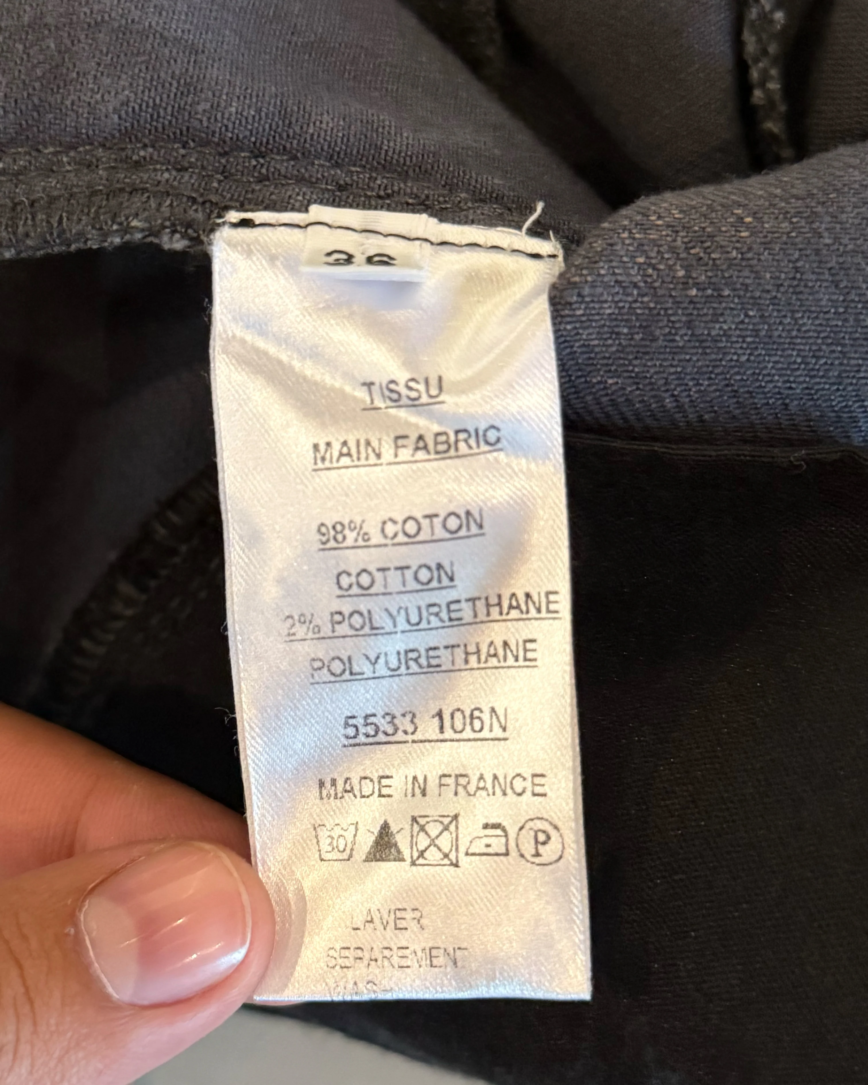 BALMAIN FADED BIKER DENIM - Image 5