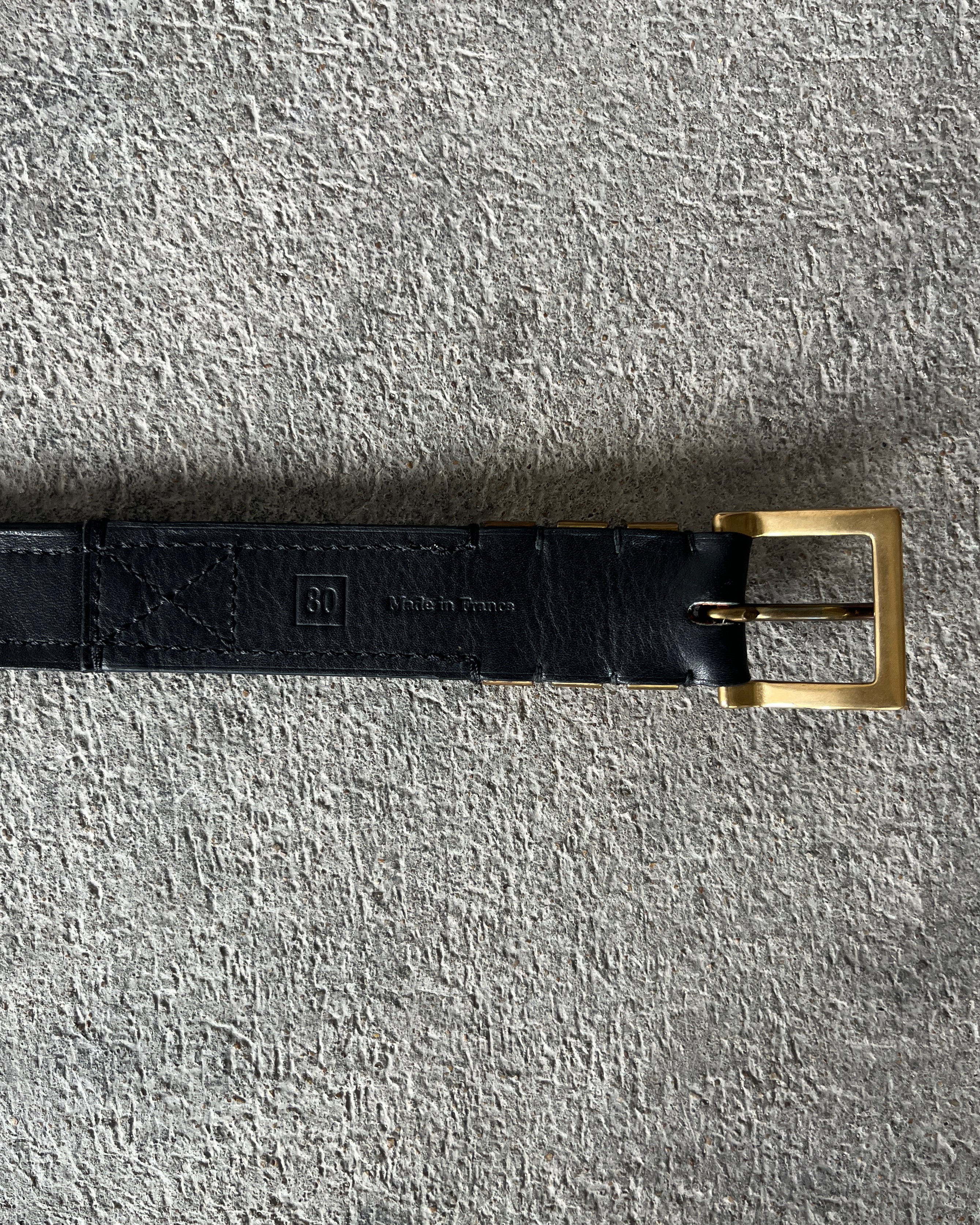 BALMAIN SS2013 3 PASSANTS DIAMOND STITCHED BELT - Image 3
