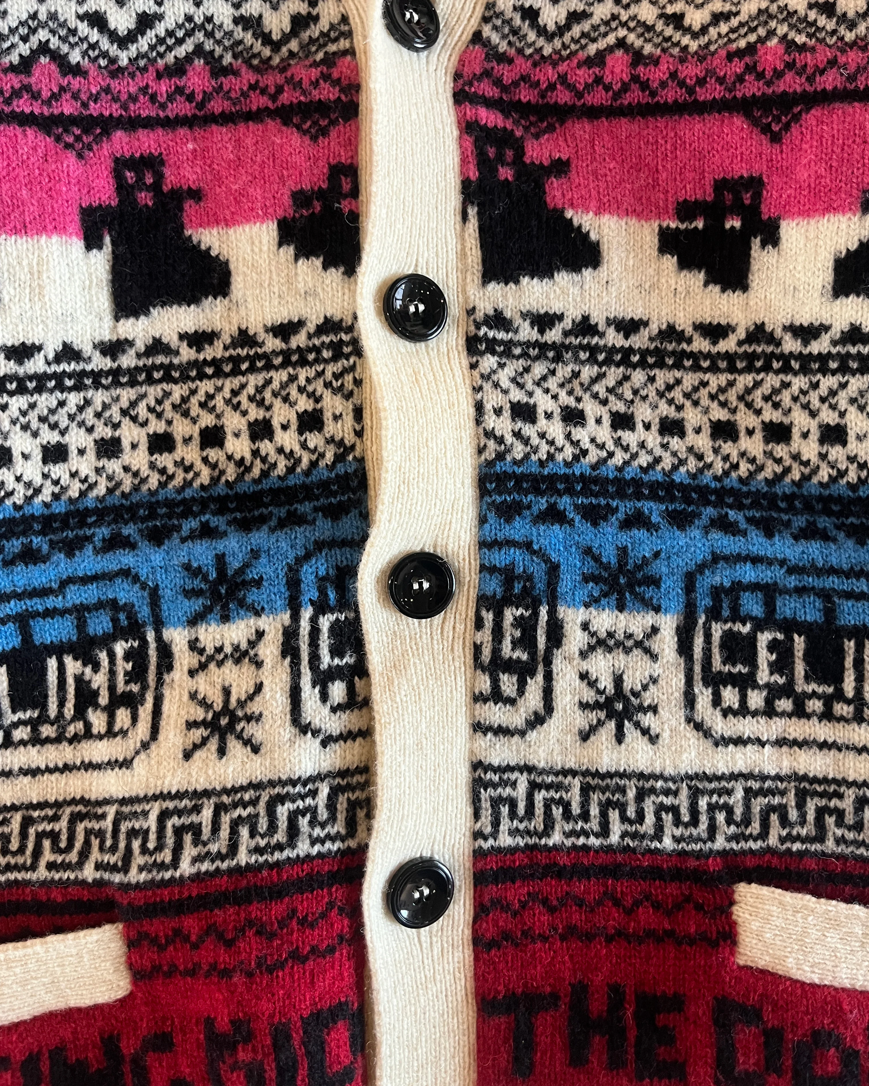 CELINE SS2021 "THE DANCING KID" WOOL CARDIGAN - Image 3