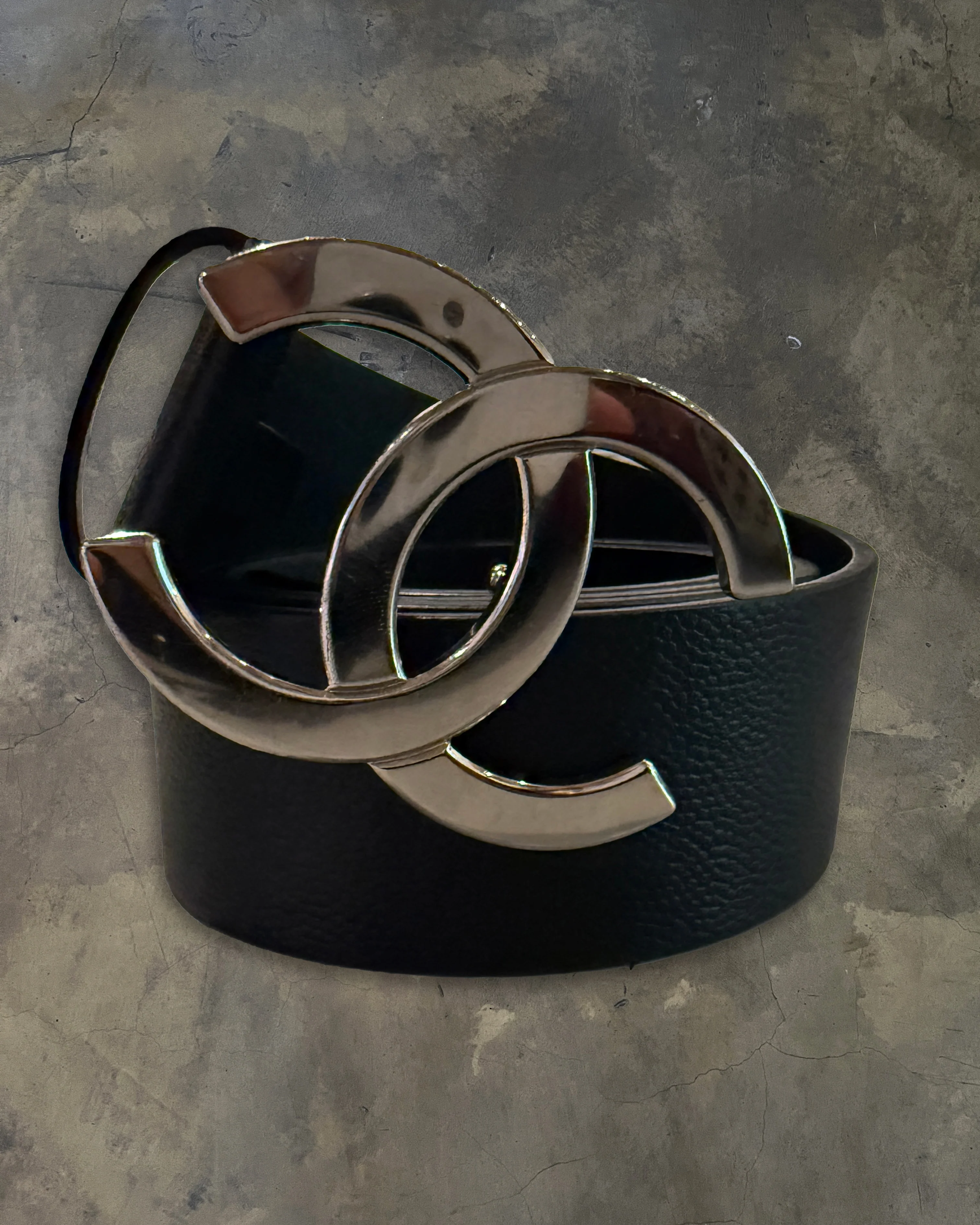 CHANEL 2020 CAVIAR LEATHER CC BELT