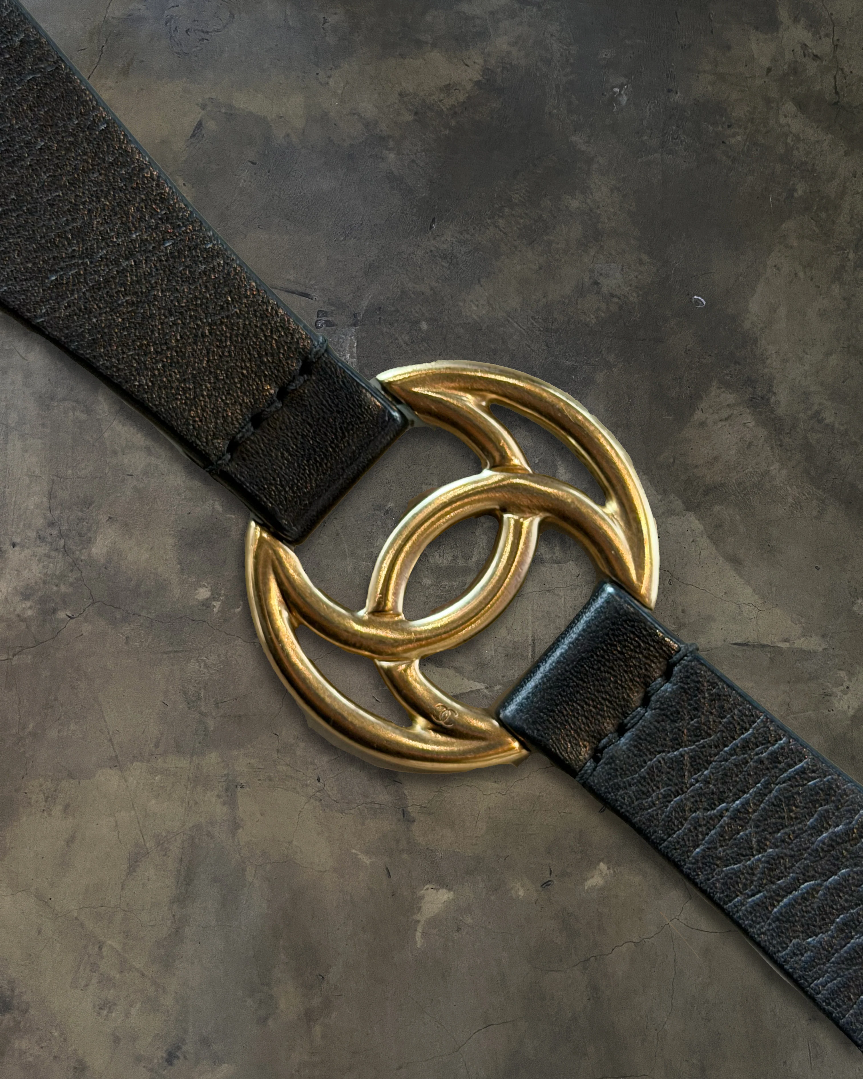 CHANEL GOLD CC INTERLOCK BELT - Image 3
