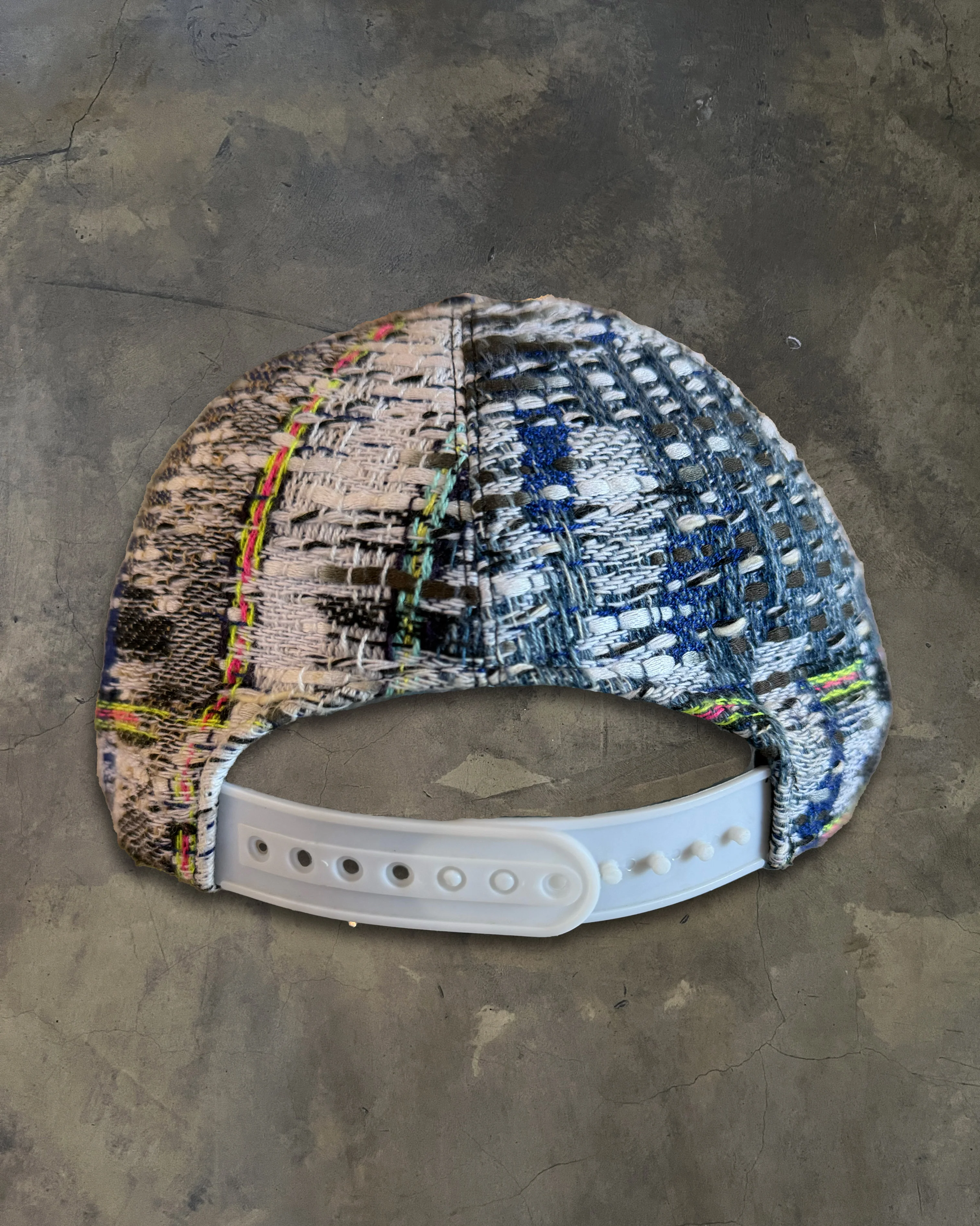 CHANEL TWEED MULTI COLOUR BASEBALL CAP - Image 3