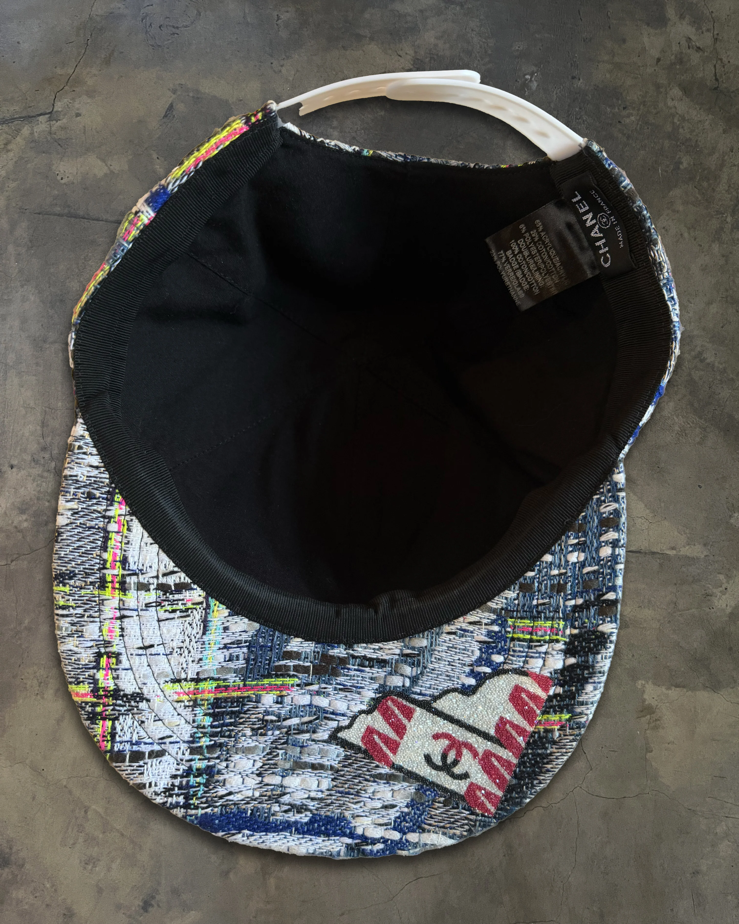 CHANEL TWEED MULTI COLOUR BASEBALL CAP - Image 4