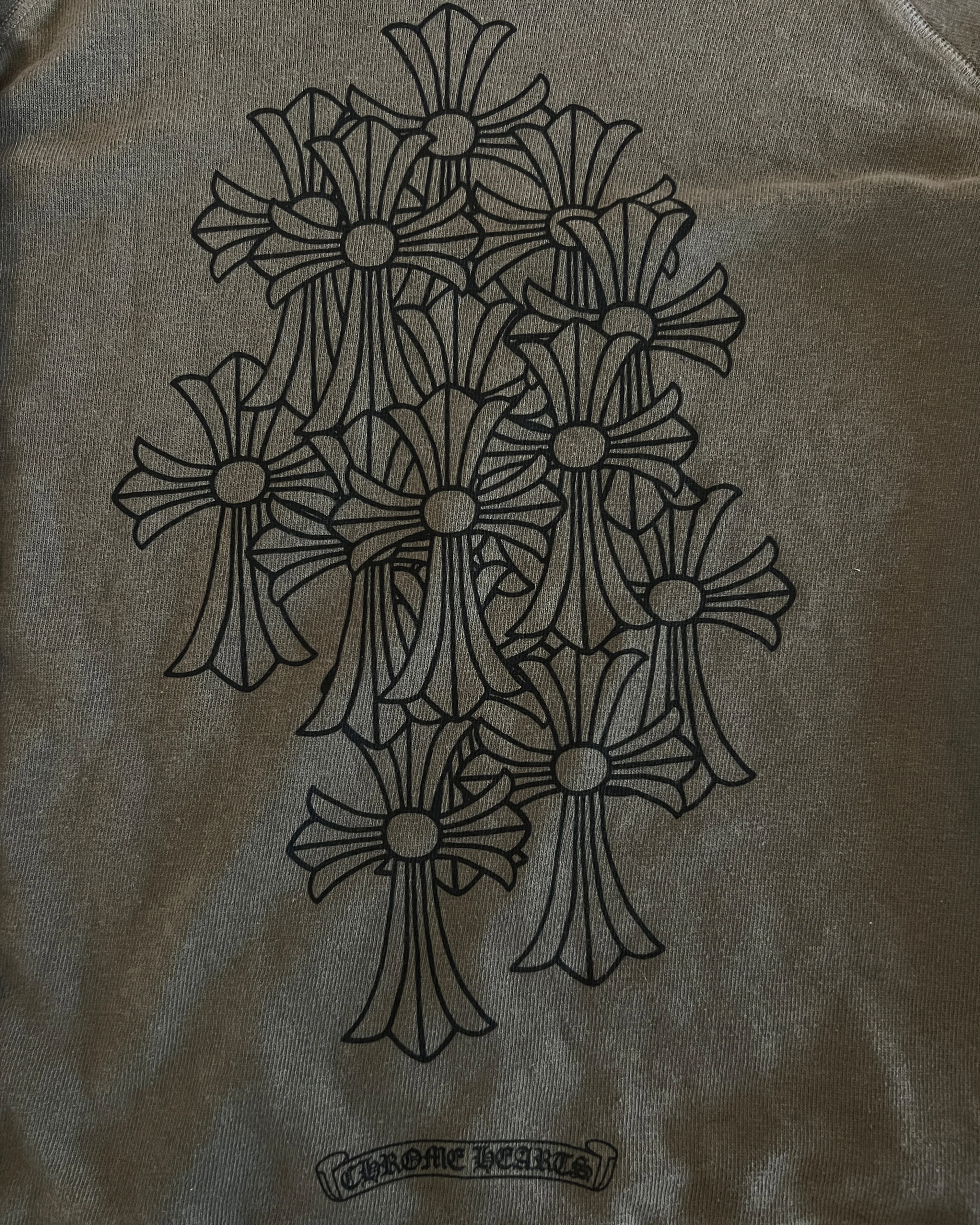 CHROME HEARTS CEMETERY CROSS CREWNECK - Image 5