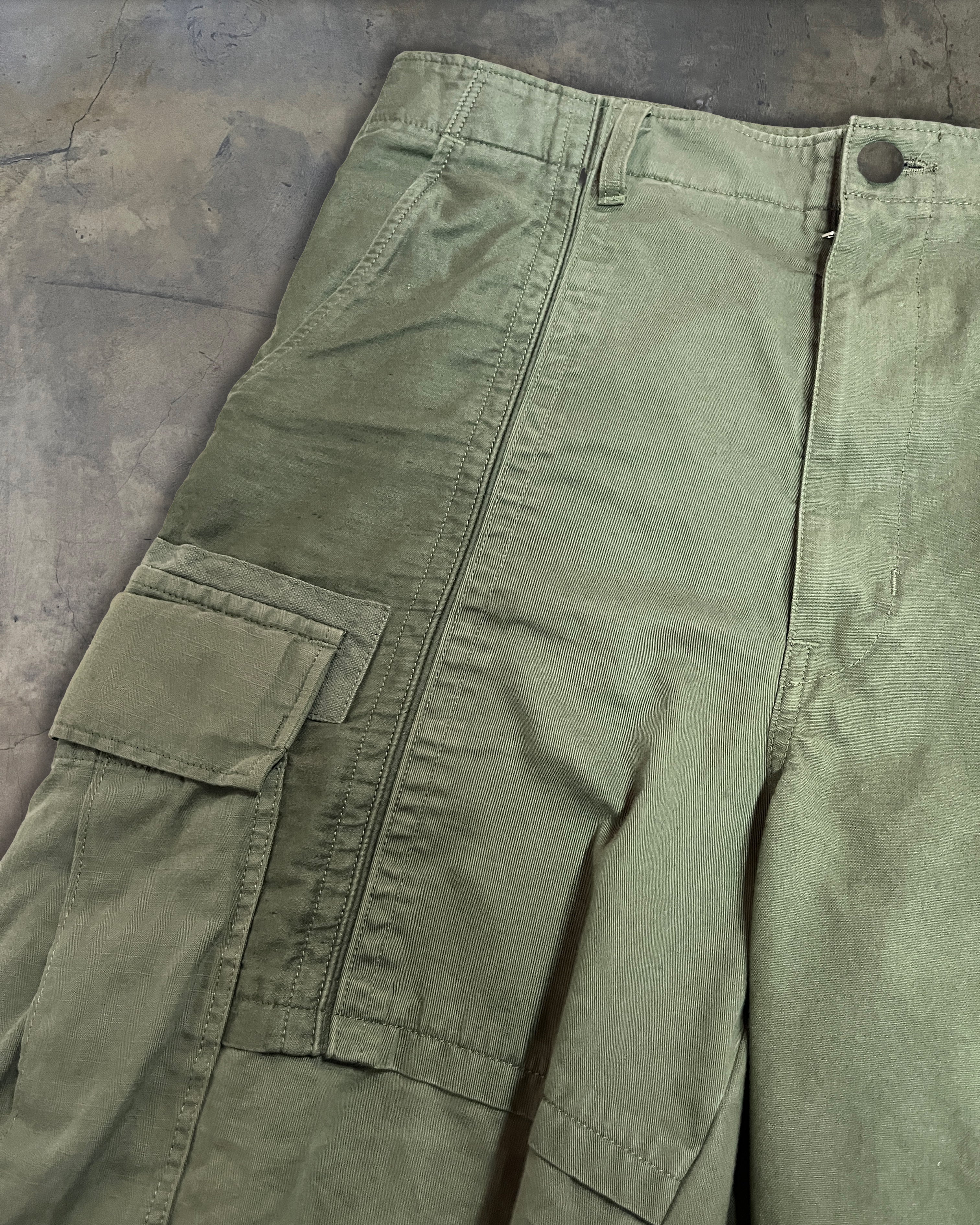 COMME DES GARCONS HOMME SS2020 FRINGED MILITAIRY SHORTS - Image 3