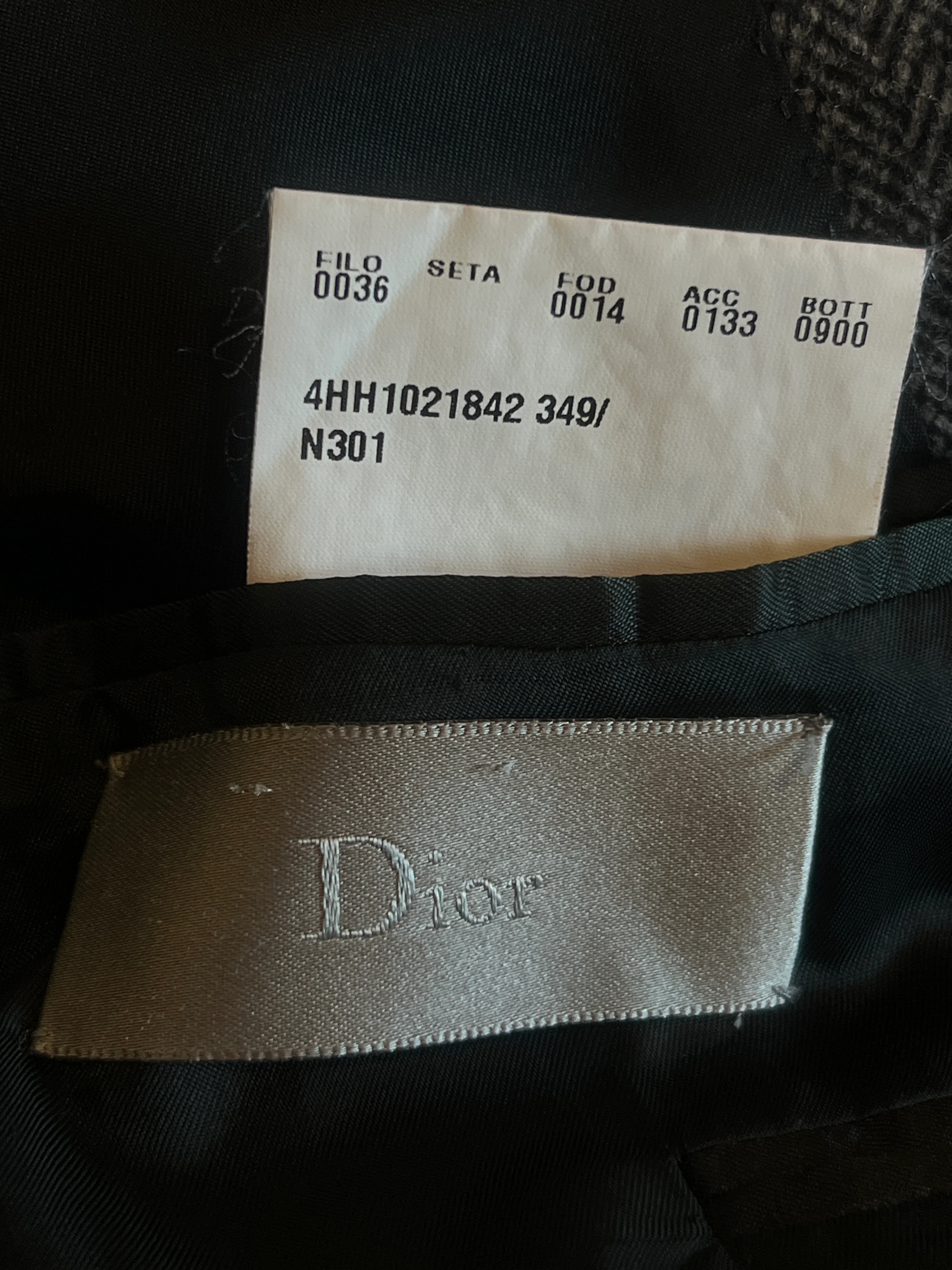 DIOR HOMME AW2004 'VICTIM OF THE CRIME' WOOL BLAZER - Image 7