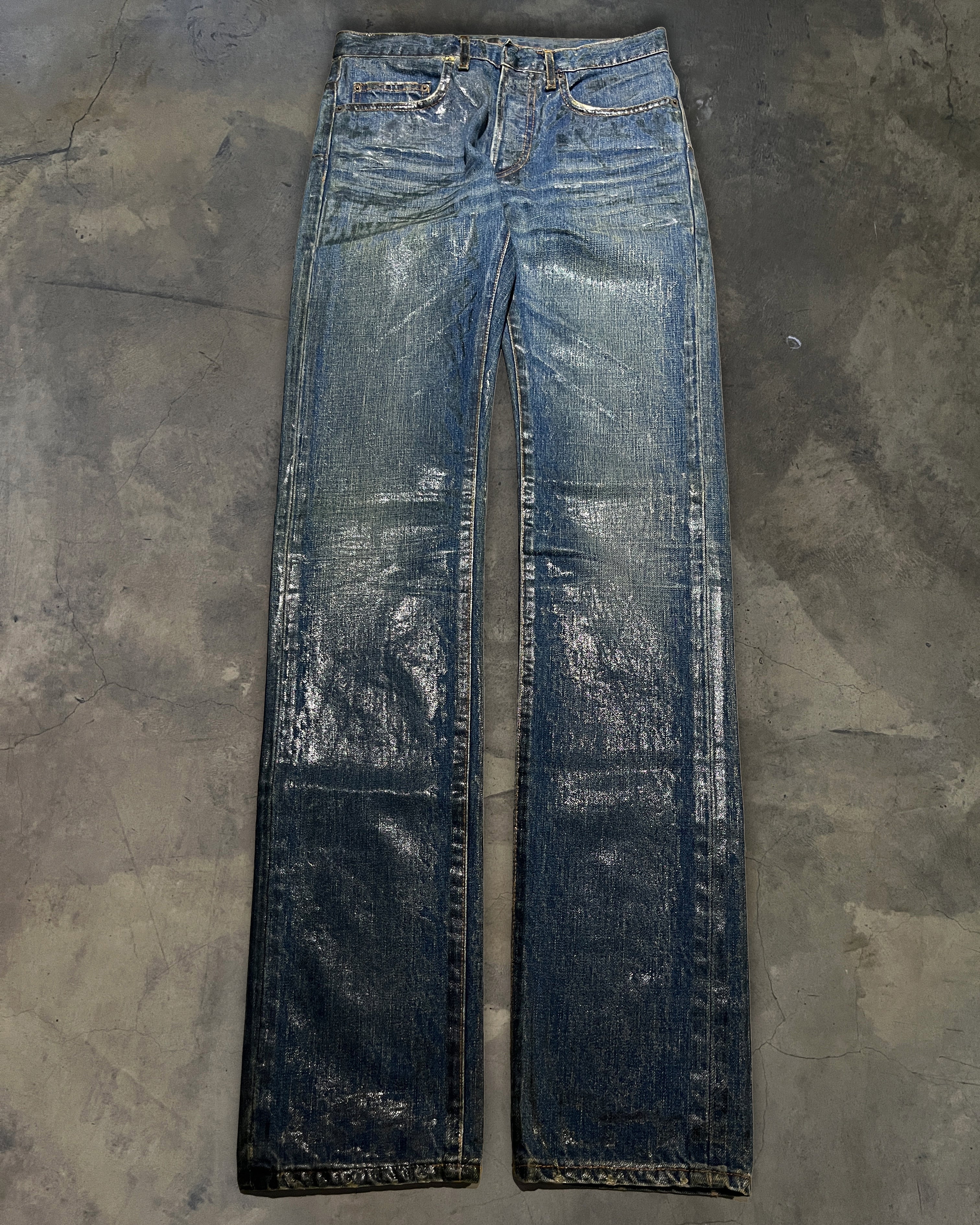 DIOR HOMME AW2006 LUSTER WAXED DENIM