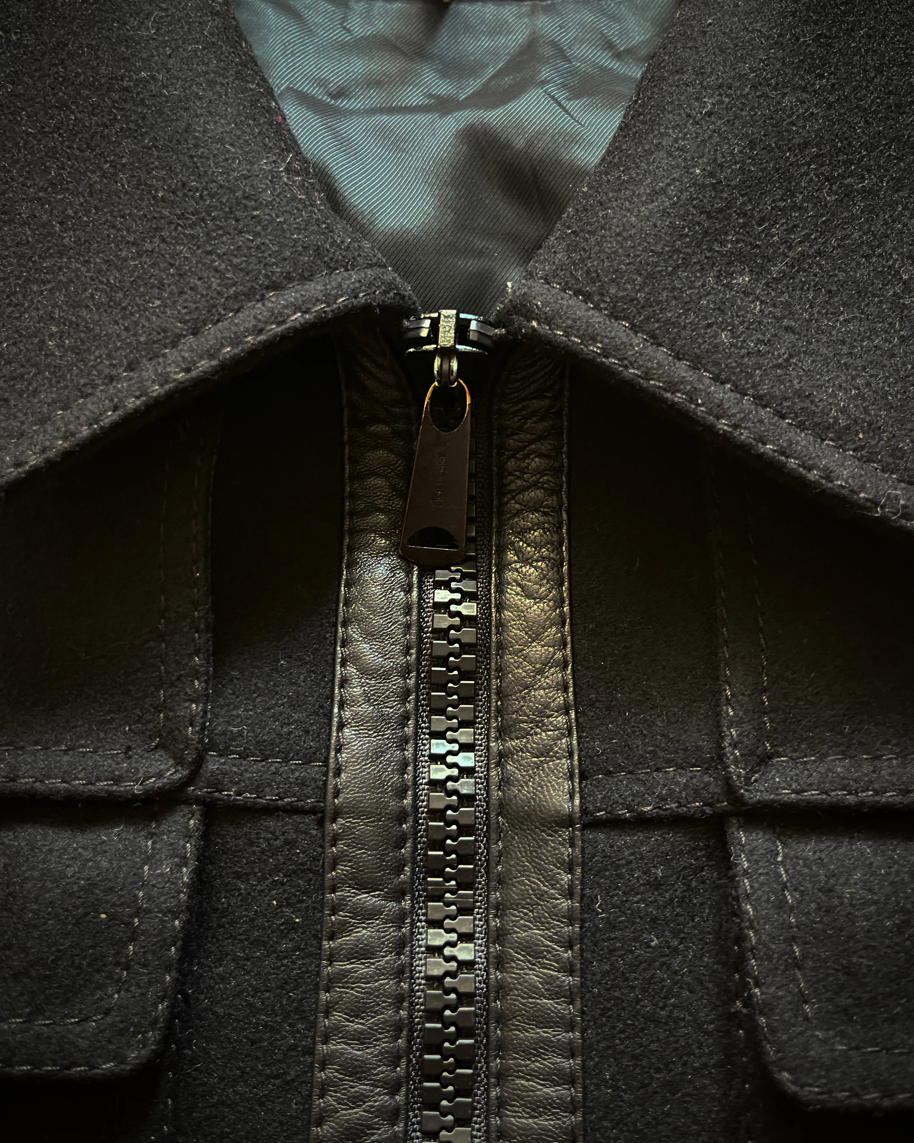 DIOR HOMME AW2006 PANEL LAYER WOOL BOMBER JACKET - Image 5