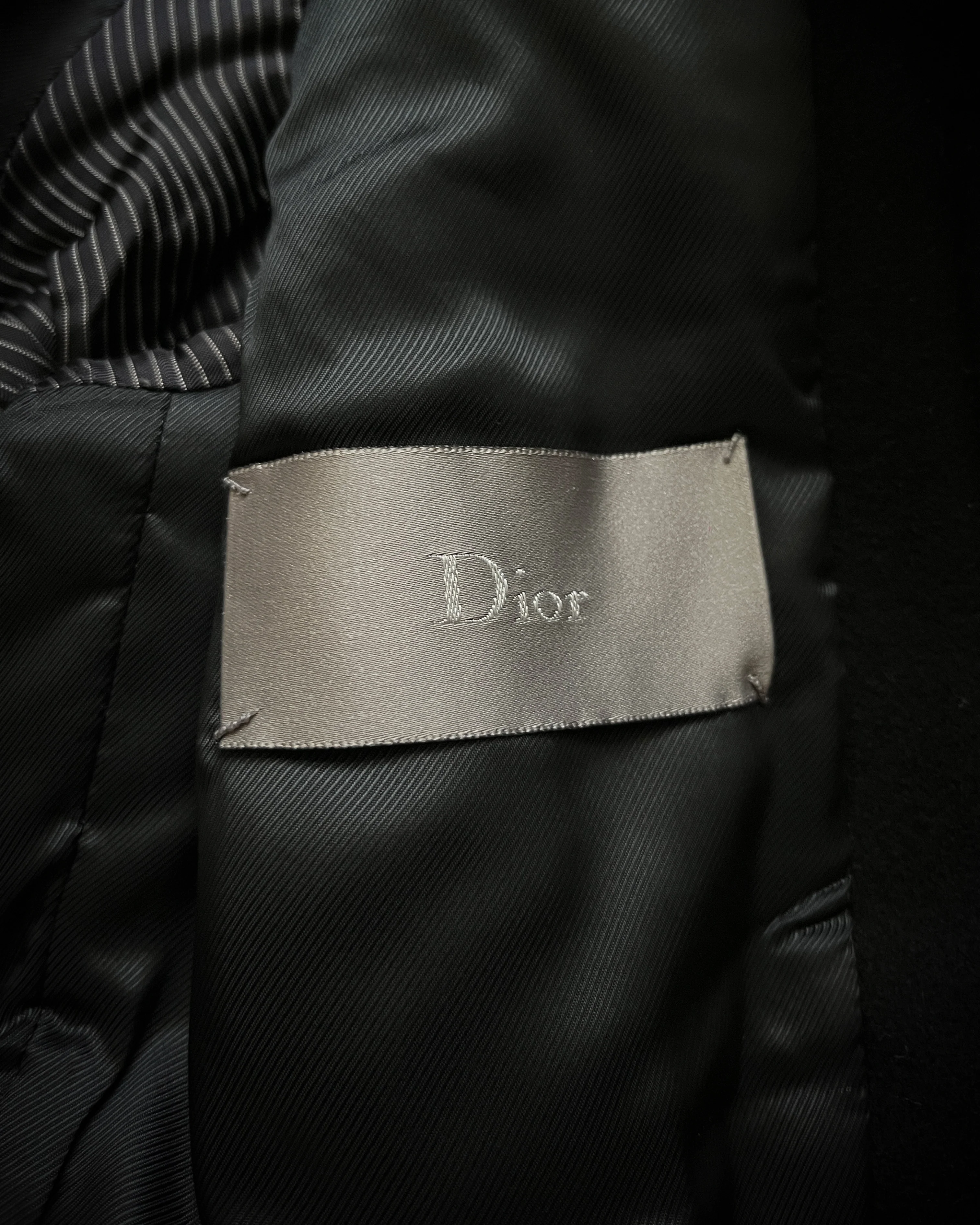 DIOR HOMME AW2006 PANEL LAYER WOOL BOMBER JACKET - Image 7