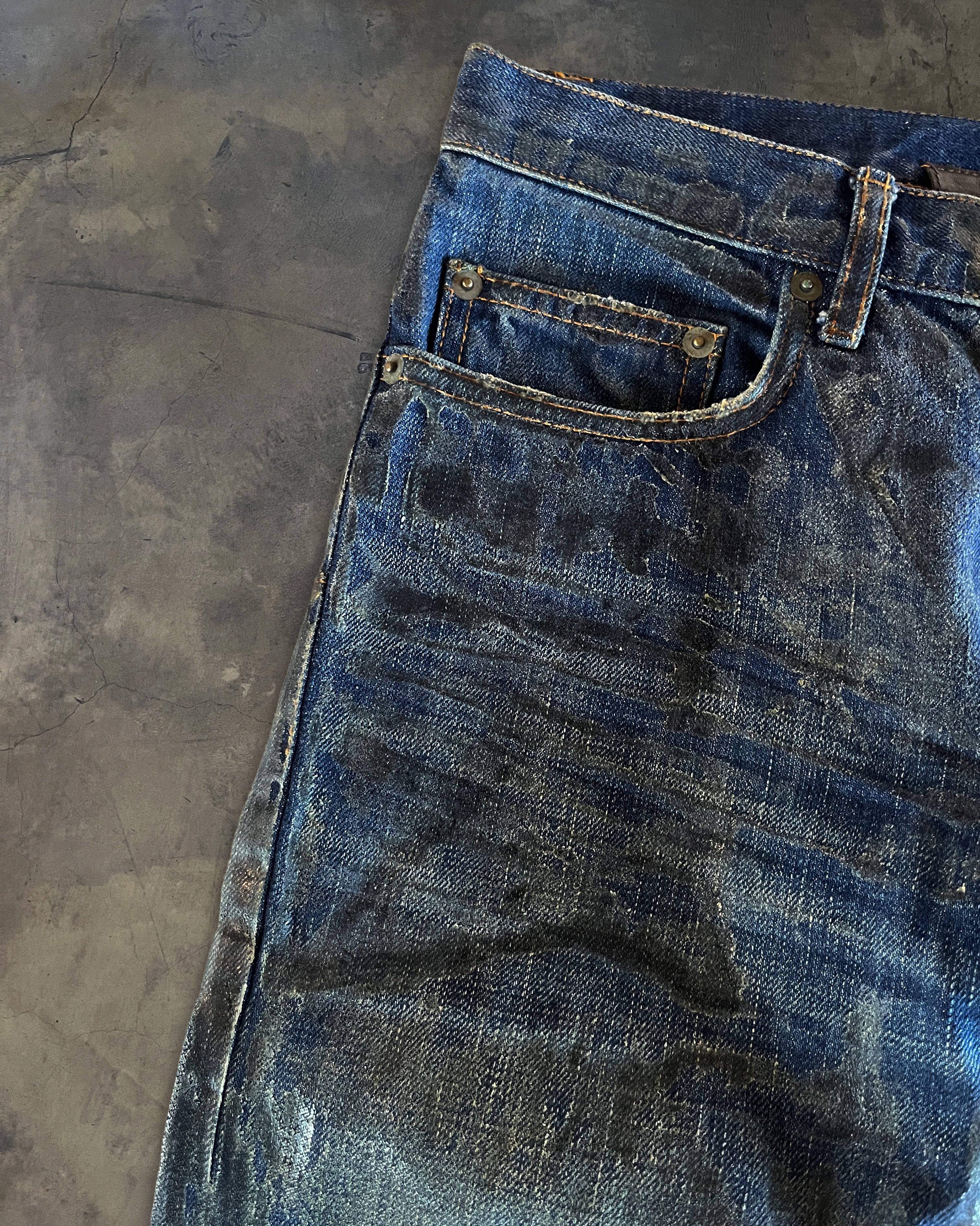 DIOR HOMME SS2007 LUSTER WAXED DENIM - Image 4