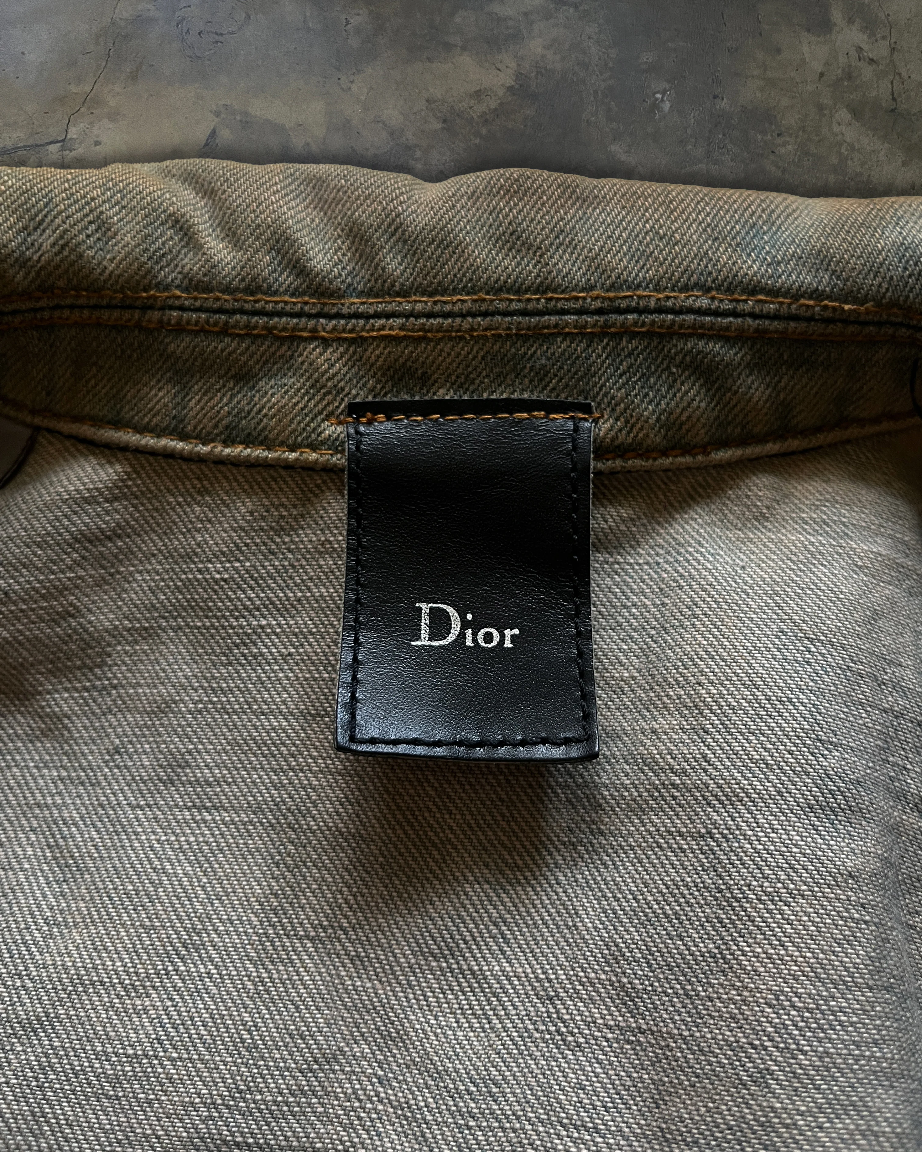 DIOR HOMME SS2004 "STRIP" WAXED DENIM JACKET - Image 9
