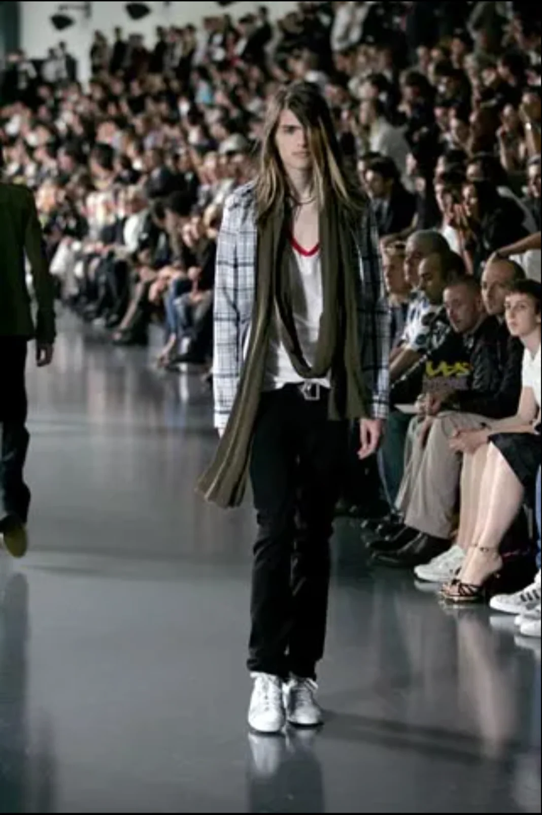 DIOR HOMME SS2005 BLACK LEATHER D-POINT BELT - Image 5