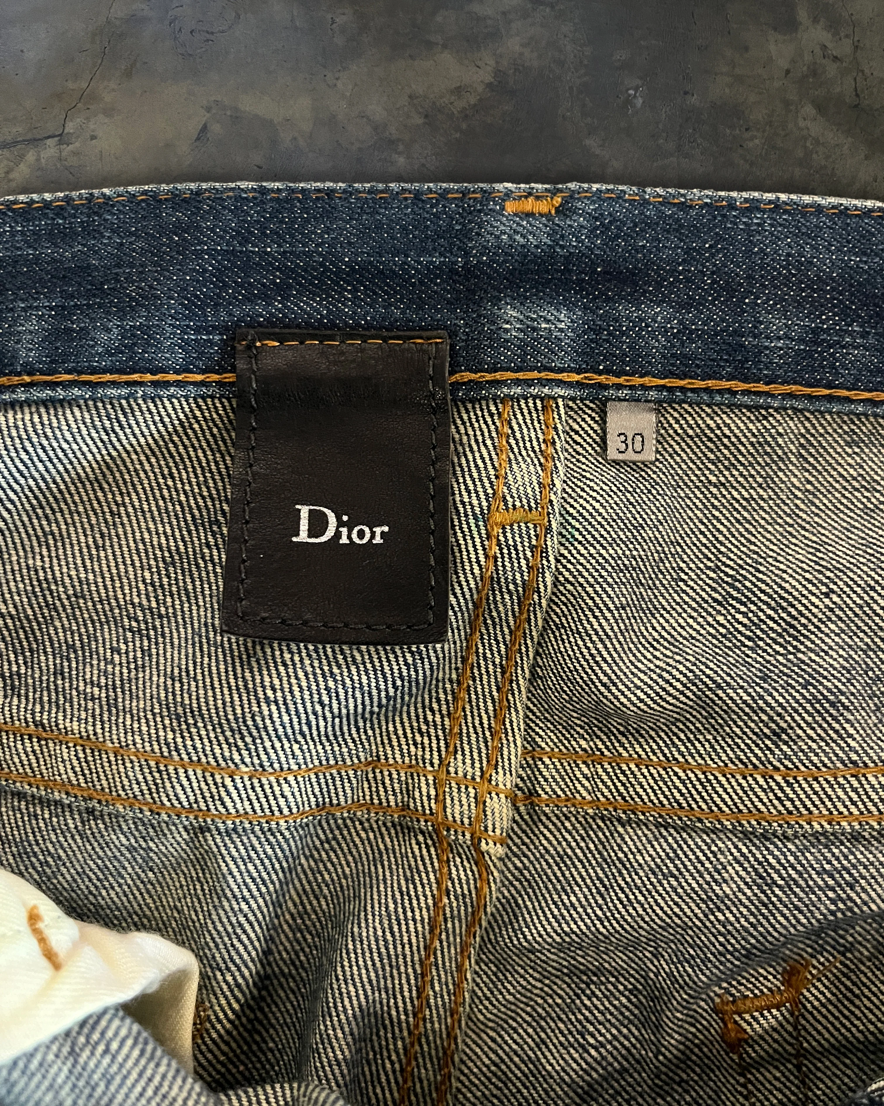 DIOR HOMME SS2006 RAW DENIM JEANS - Image 4