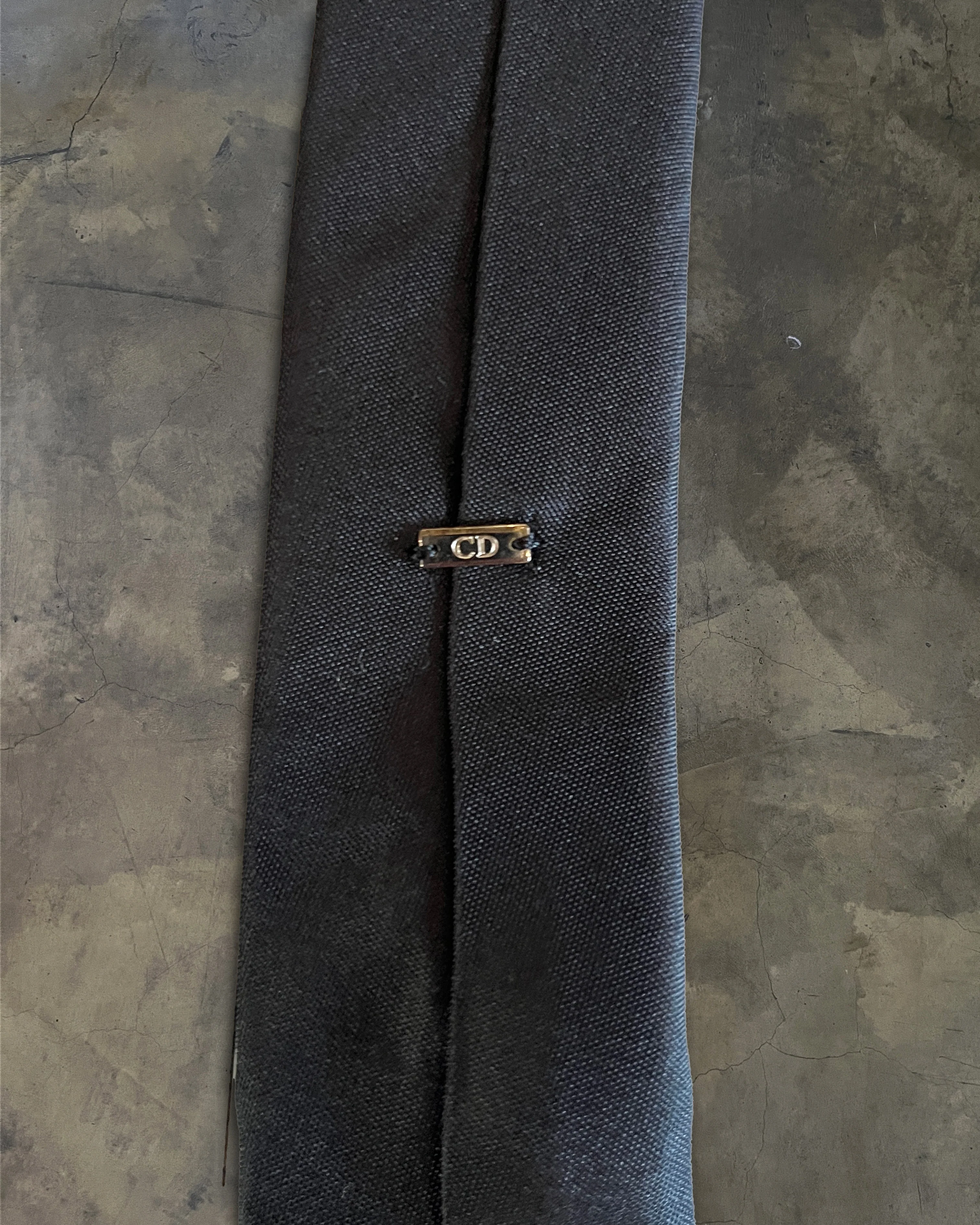 DIOR HOMME SS2009 SILK SPIDER EMBROIDERED SKINNY TIE - Image 3