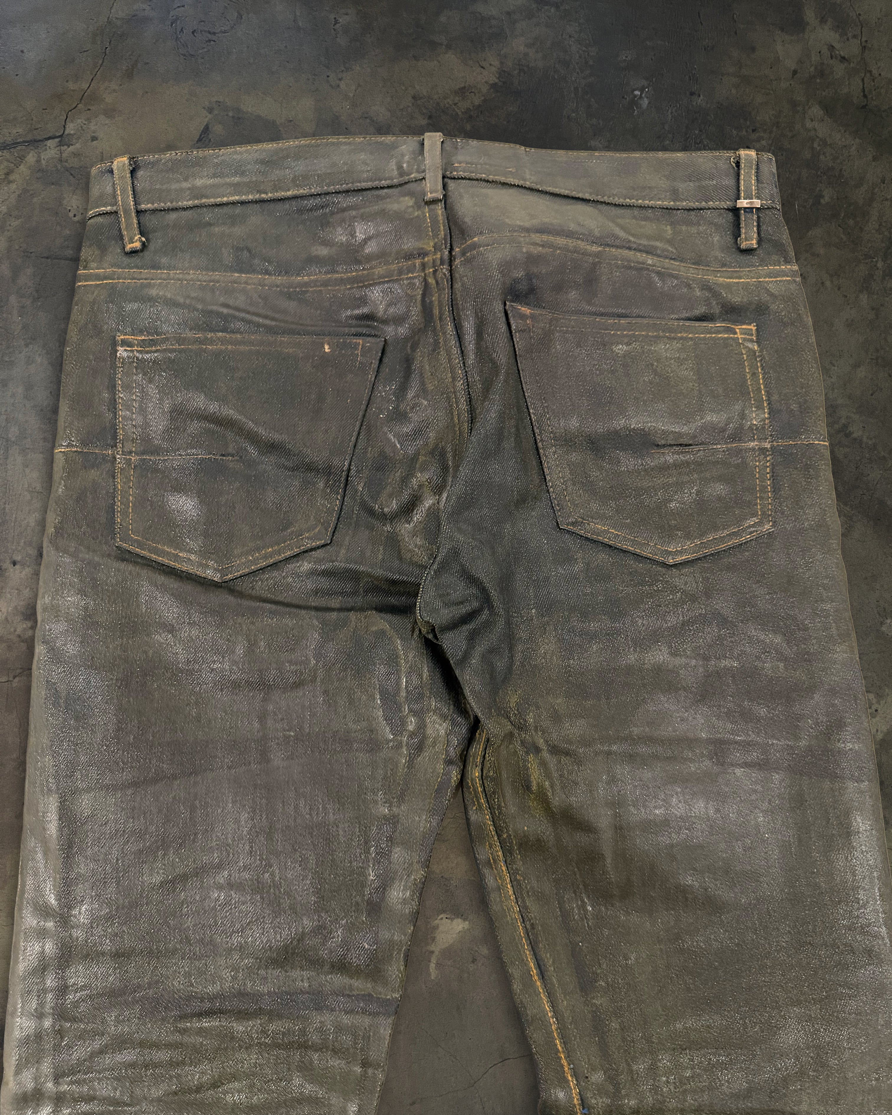 DIOR HOMME AW2003 GREEN LUSTER DENIM - Image 7