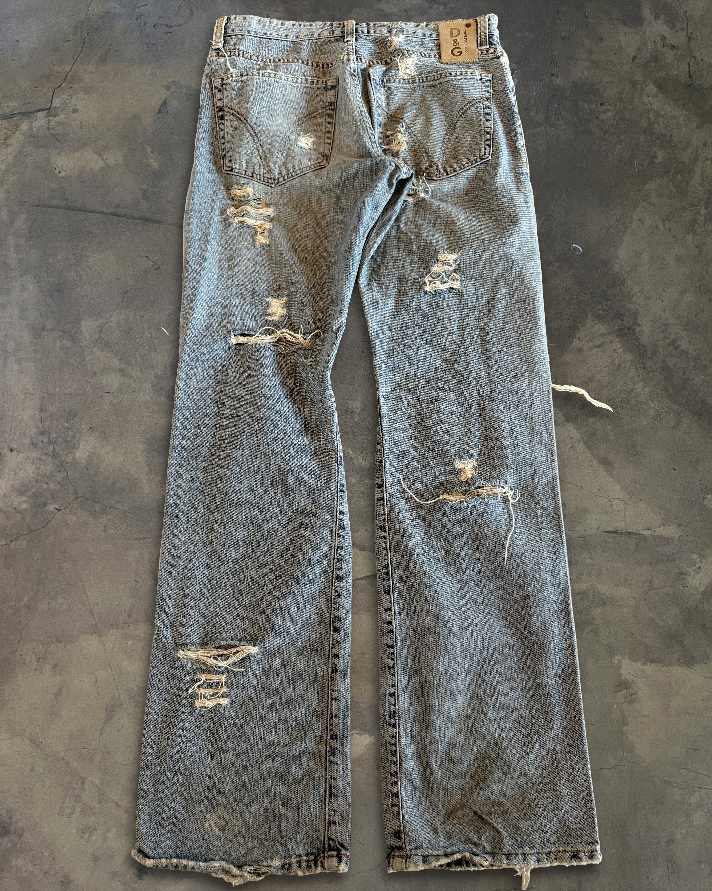 DOLCE GABANNA CRASH LIGHT WASH DENIM - Image 4