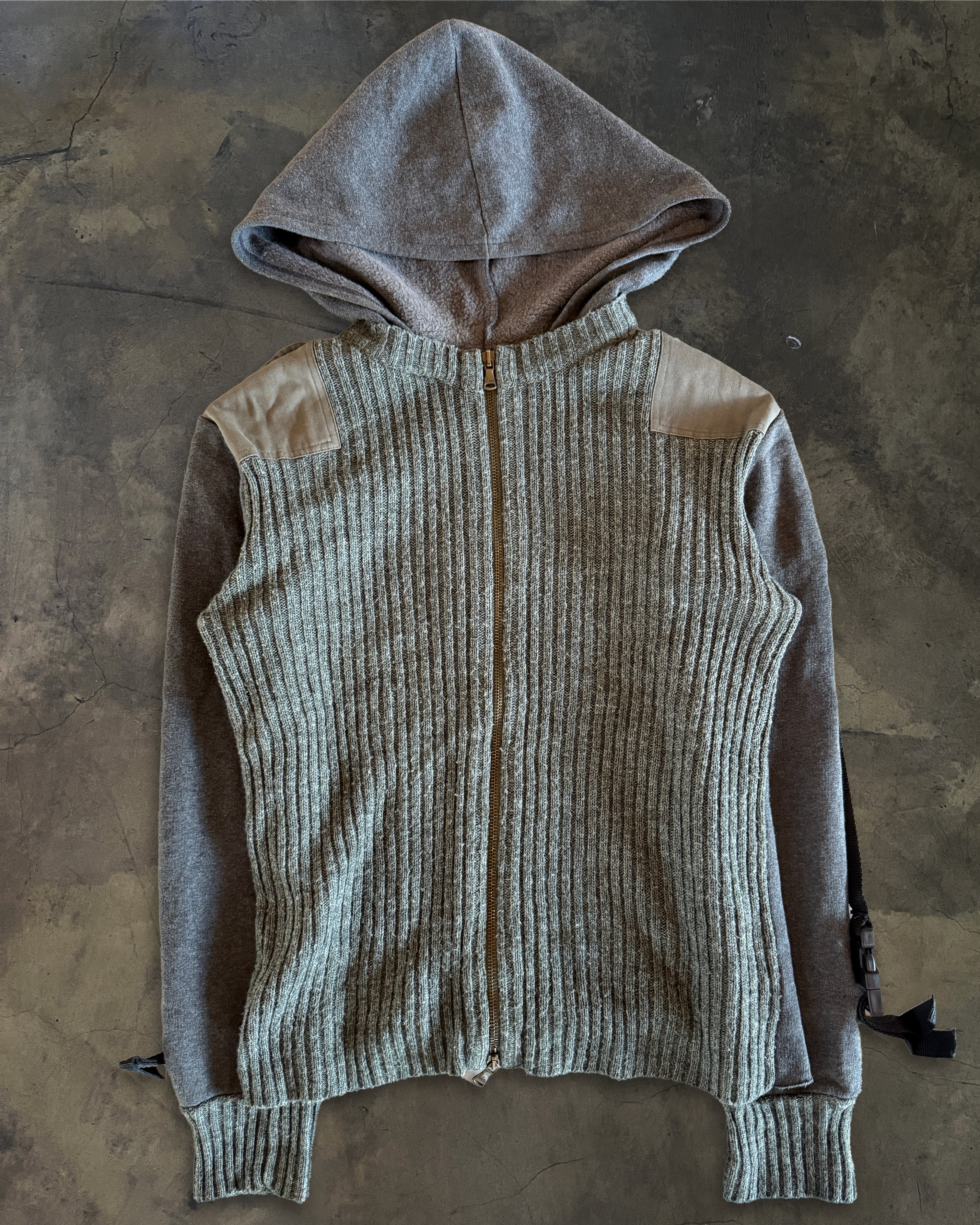 DOLCE GABBANA AW2003 HYBRID MILITARY HOODIE
