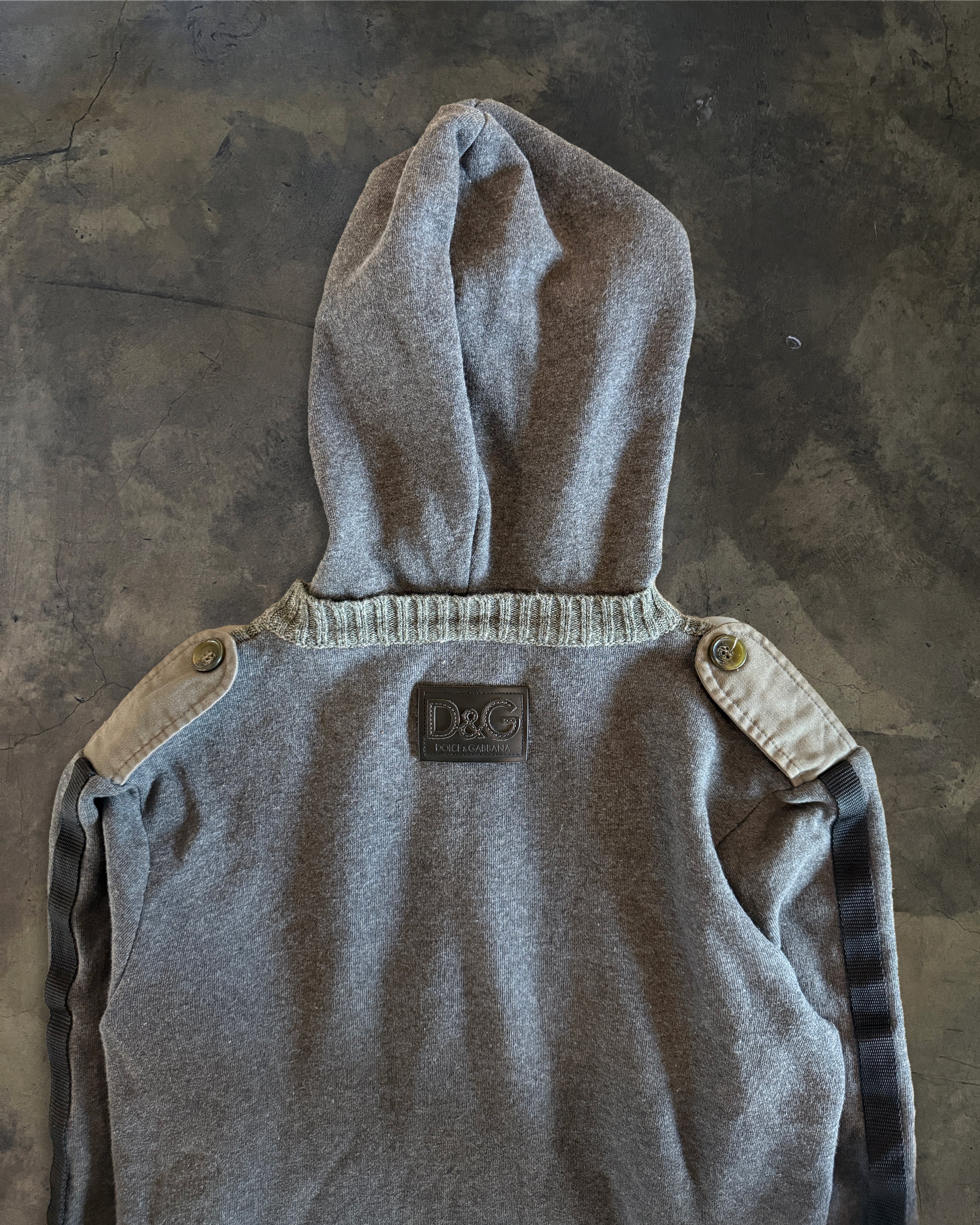 DOLCE GABBANA AW2003 HYBRID MILITARY HOODIE - Image 6