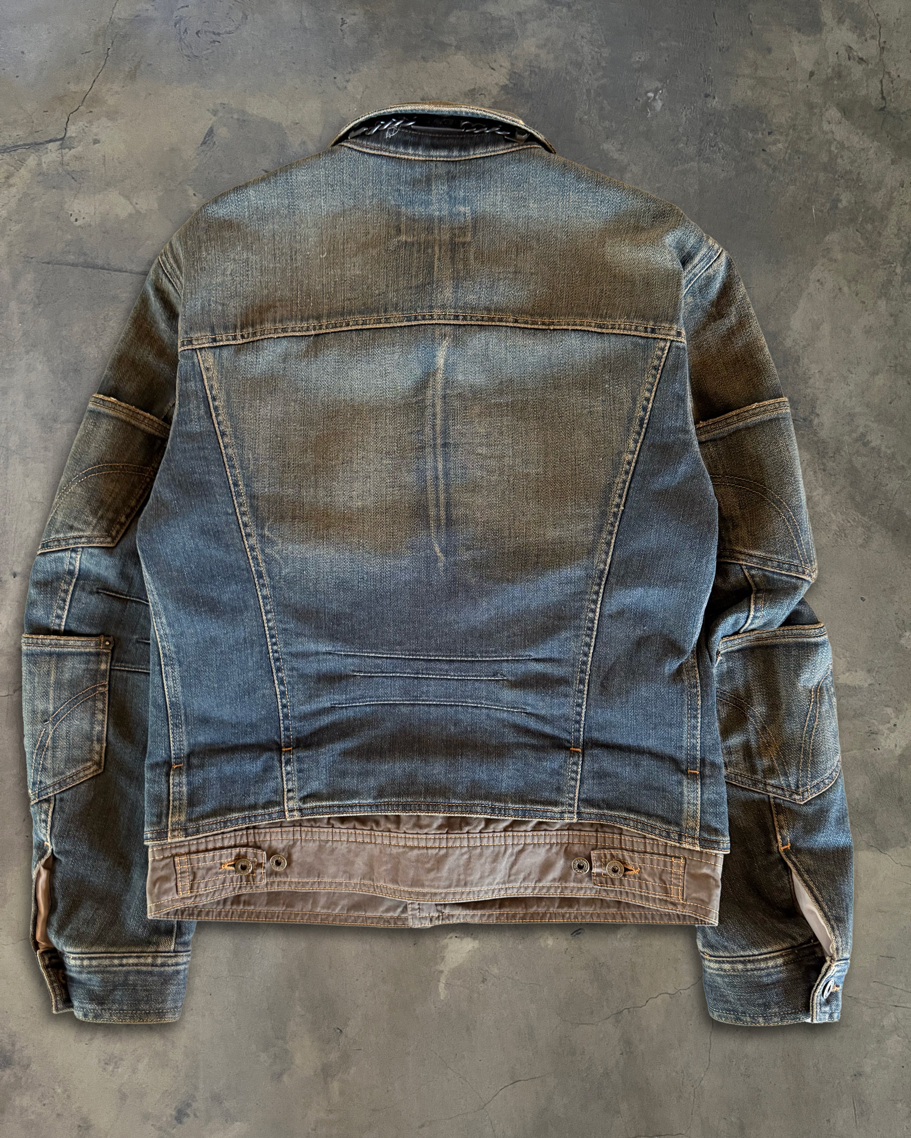 DOLCE GABBANA AW2003 HYBRID TRUCKER JACKET - Image 6