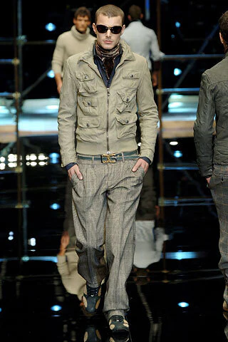 DOLCE GABBANA AW2007 RUNWAY 6 POCKET LEATHER JACKET - Image 8