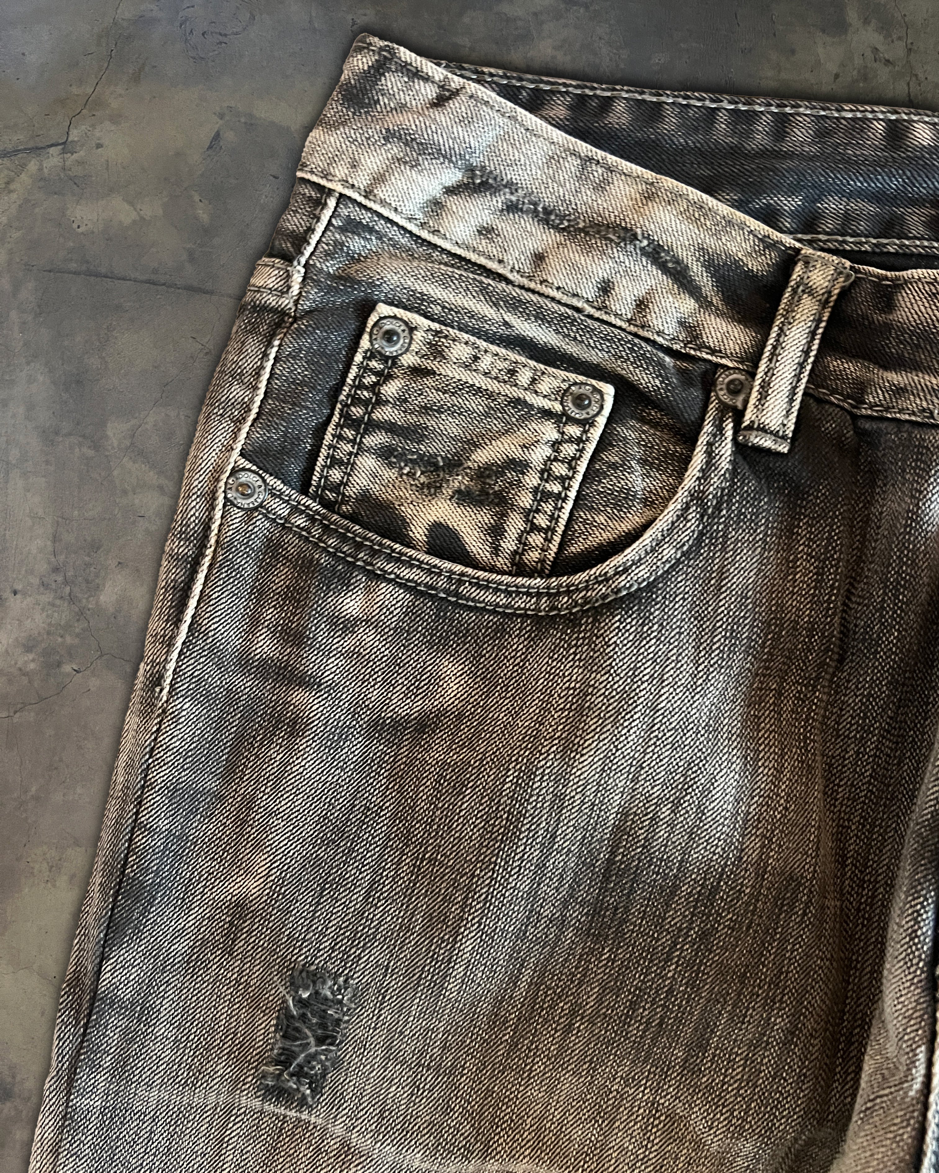 DOLCE GABBANA DISTRESSED WASHED DENIM - Image 3