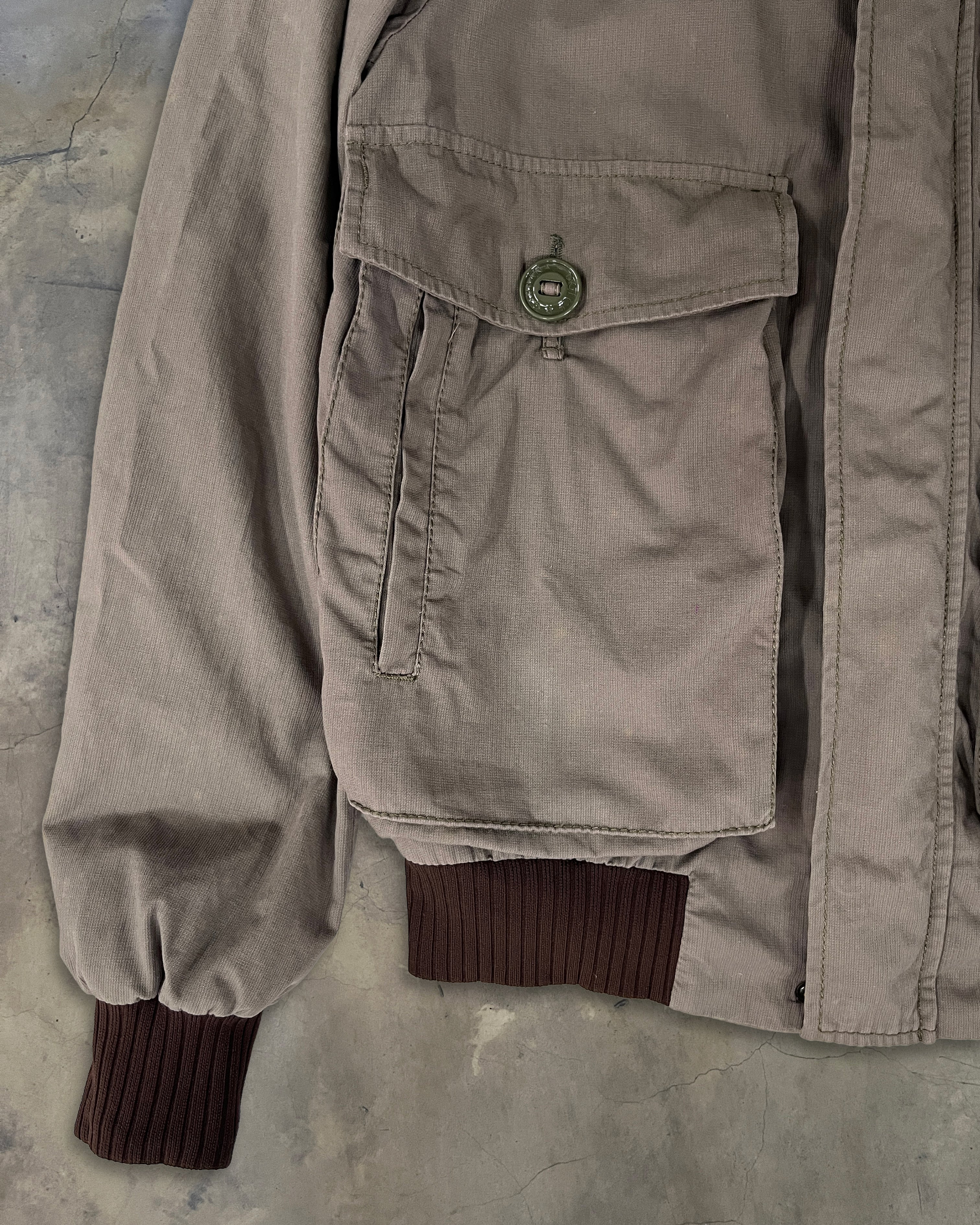 DOLCE GABBANA MA-1 KHAKI BOMBER JACKET - Image 3