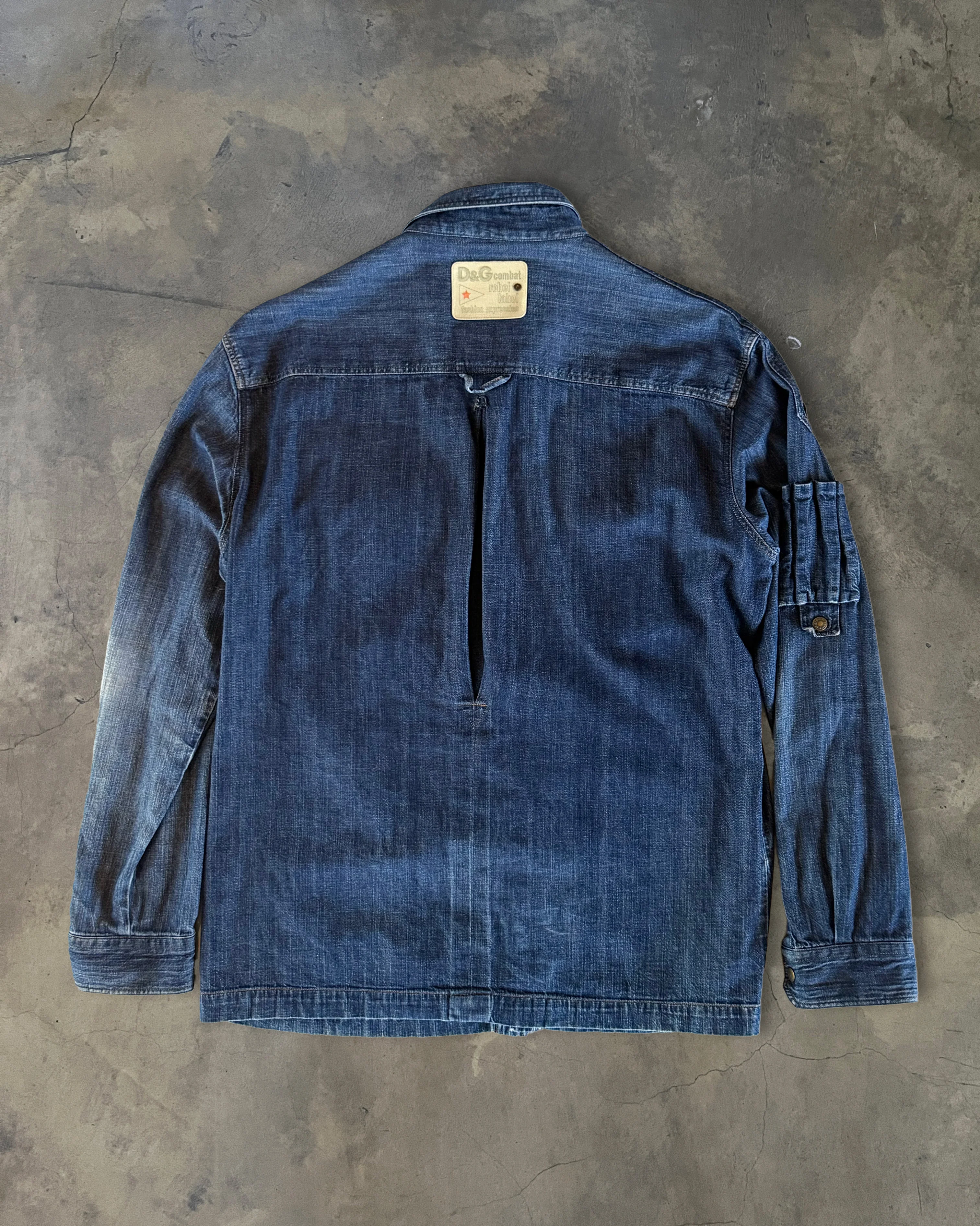 DOLCE GABBANA SS2003 CARGO DENIM SHIRT - Image 3