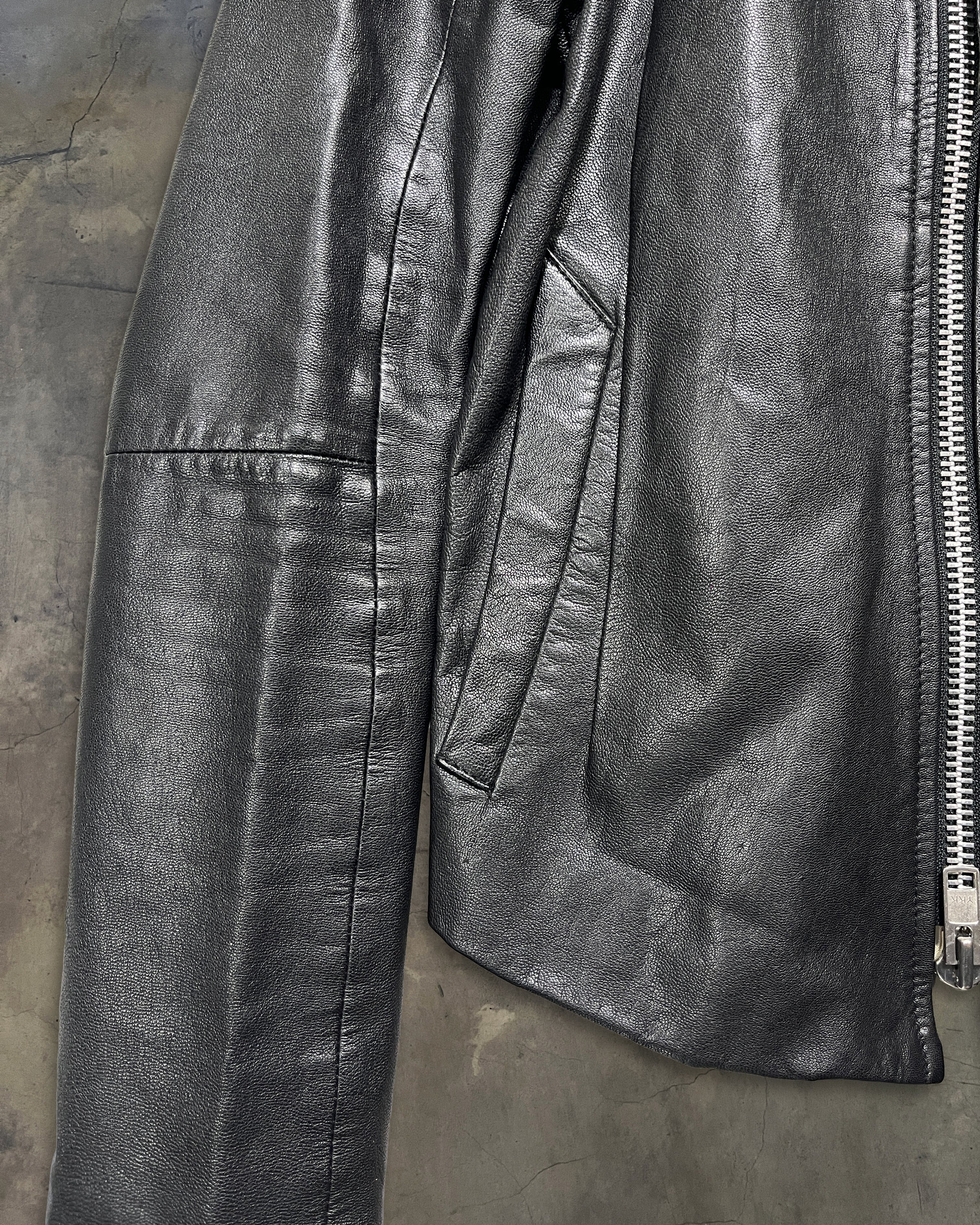 EKAM LAMB LEATHER INTARSIA JACKET - Image 5