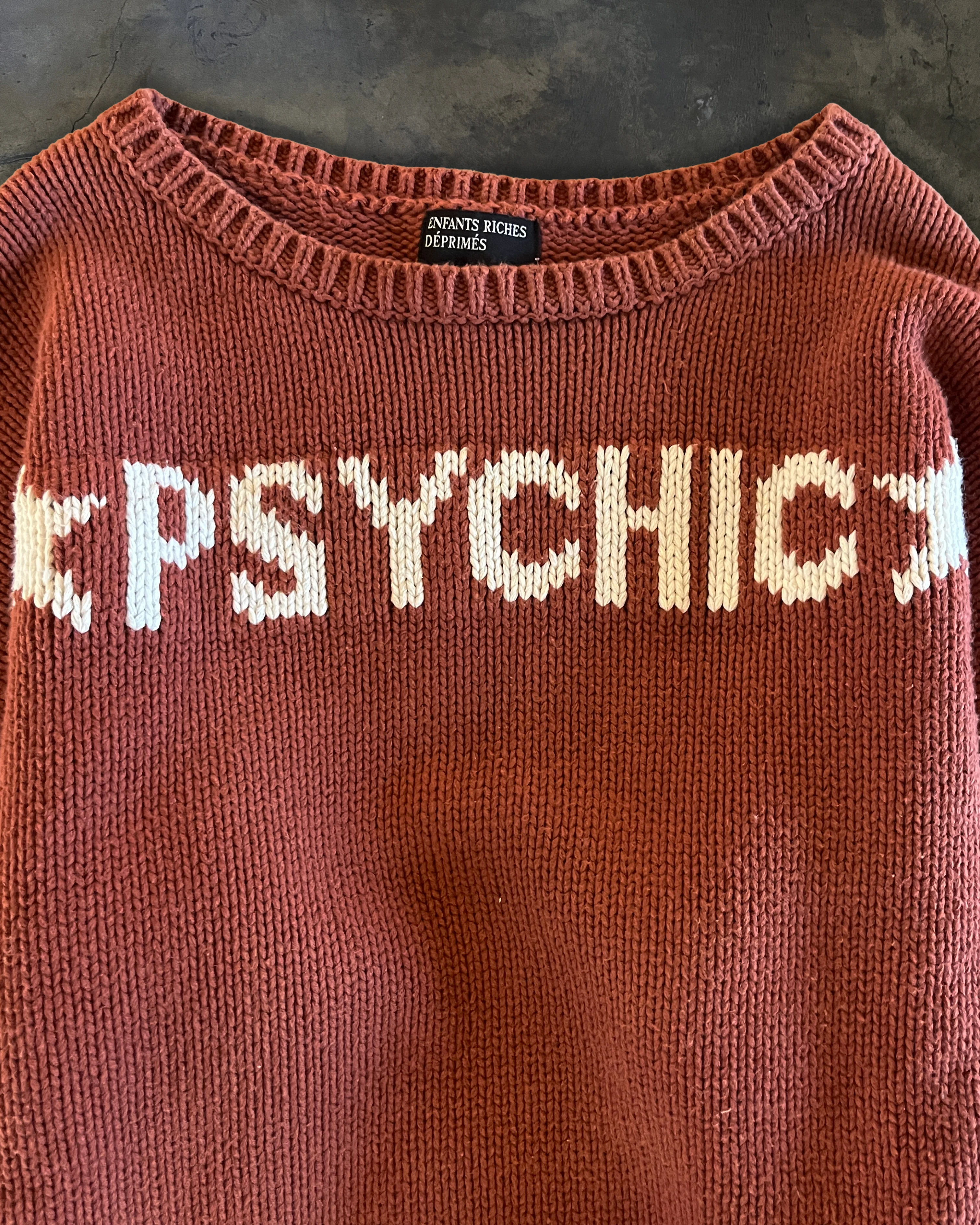 ENFANTS RICHES DEPRIMES AW2021 "PSYCHIC" MERINO WOOL KNIT - Image 2