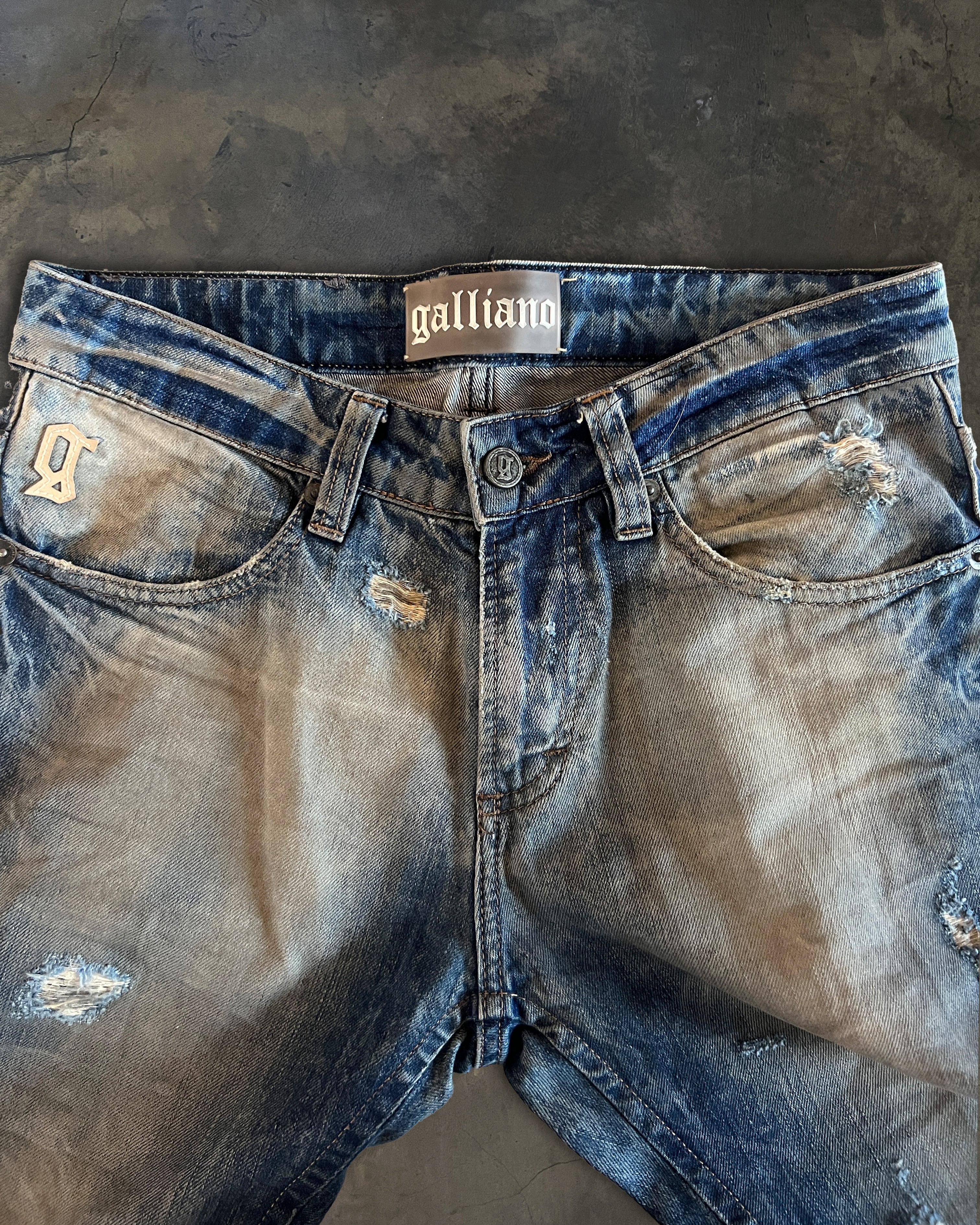 GALLIANO SKINNY WASHED DENIM - Image 4