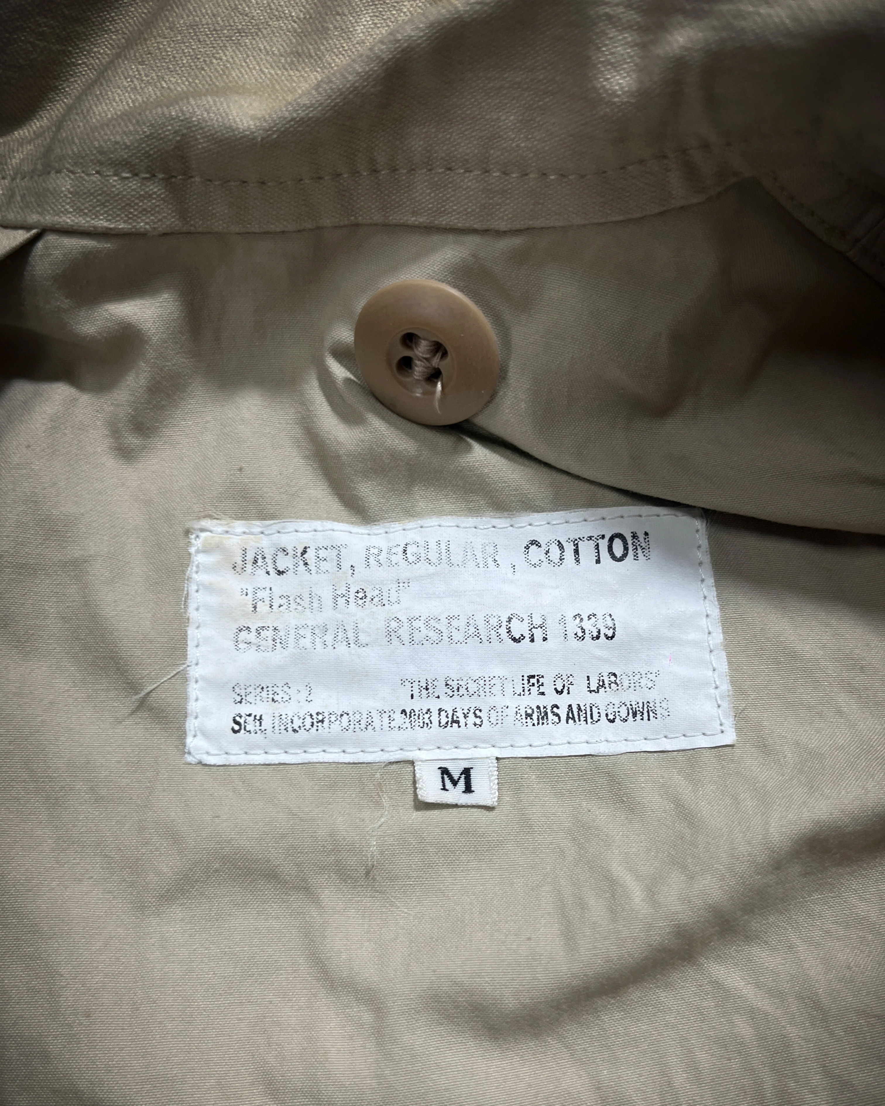 GENERAL RESEARCH AW2003 "THE SECRET LIFE OF LABORS" PARKA - Image 6