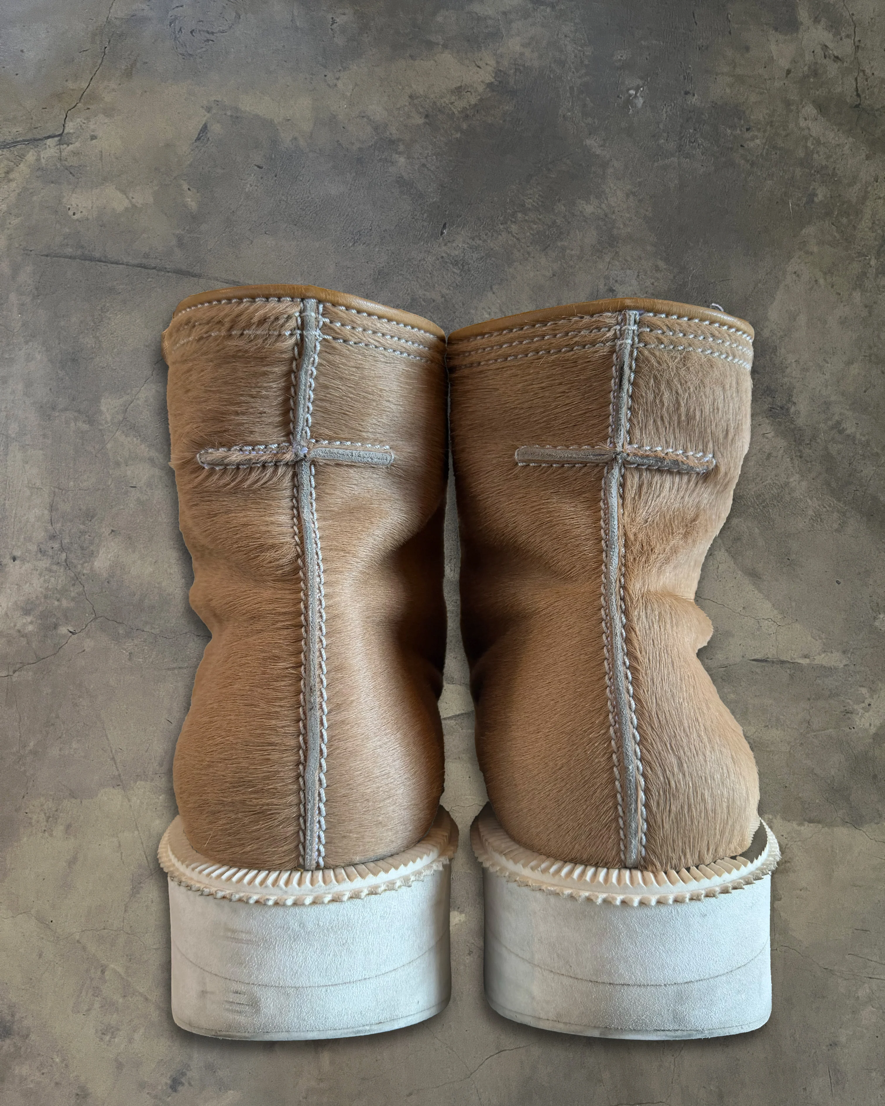 GIVENCHY AW2012 COWHIDE WEDGE BOOTS - Image 4