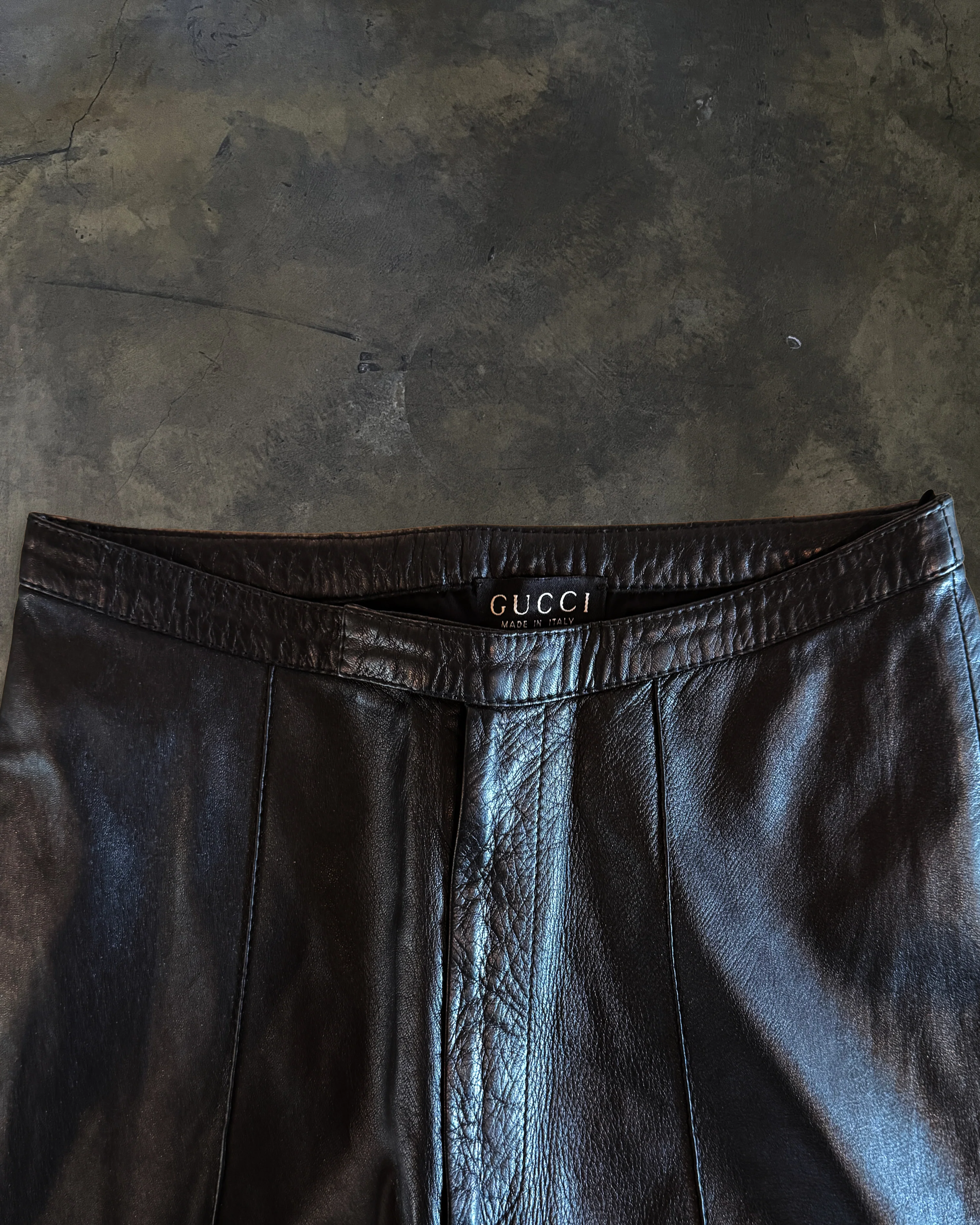 GUCCI TOM FORD FW1996 LEATHER PANTS - Image 4