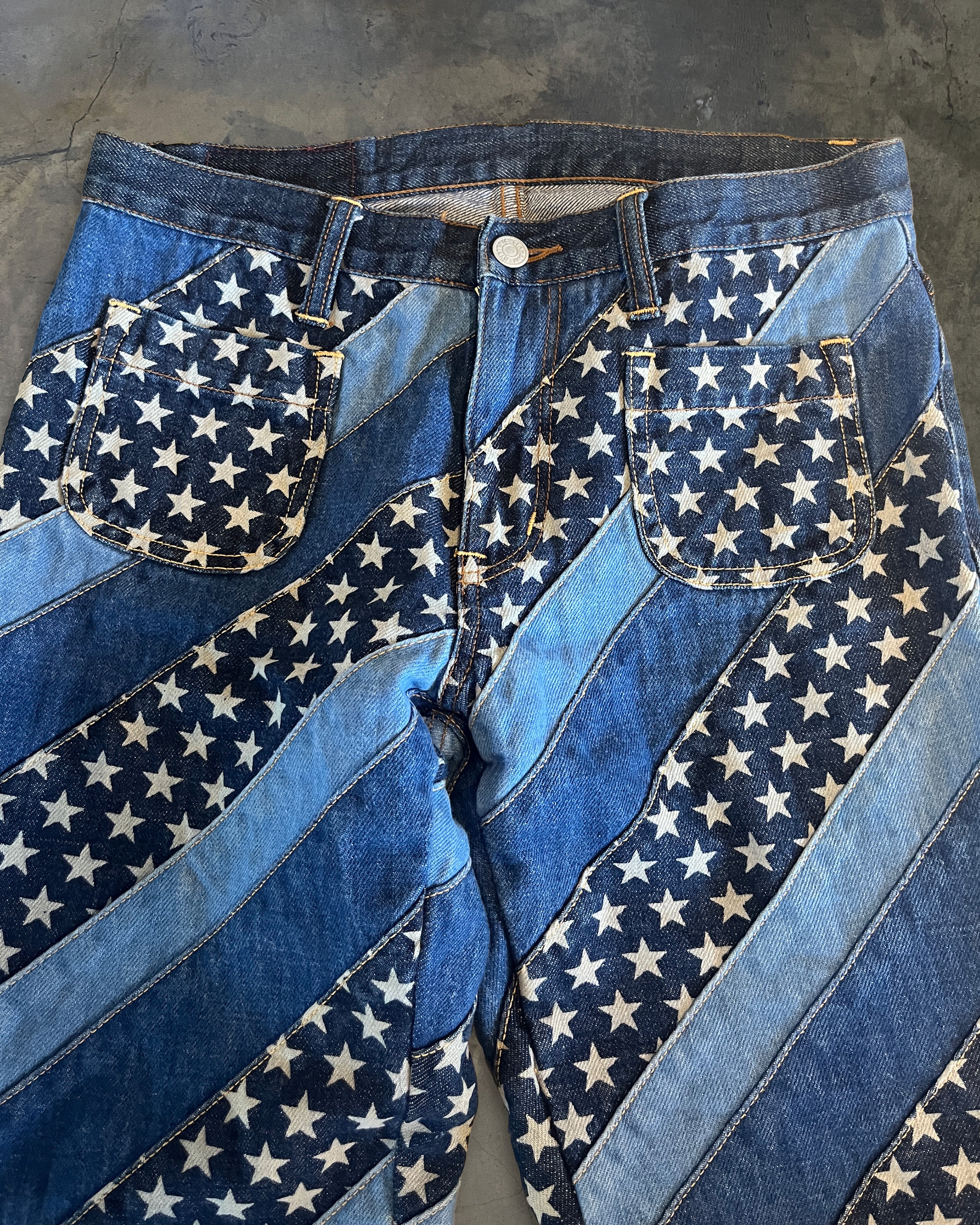 HYSTERIC GLAMOUR STAR RECONSTRUCTED DENIM - Image 2
