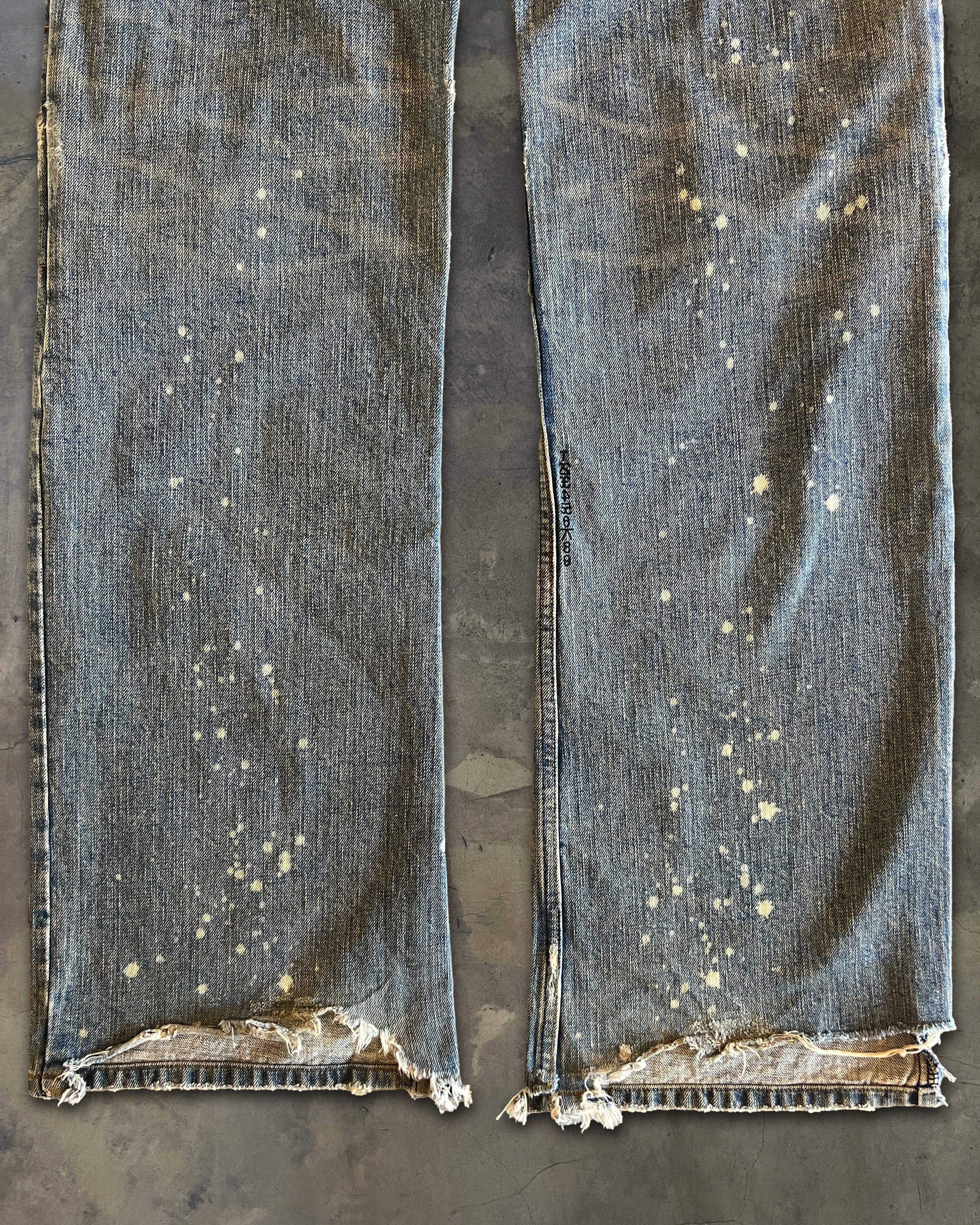 IFSIXWASNINE PIERCED BAGGY MUDMAX DENIM - Image 8