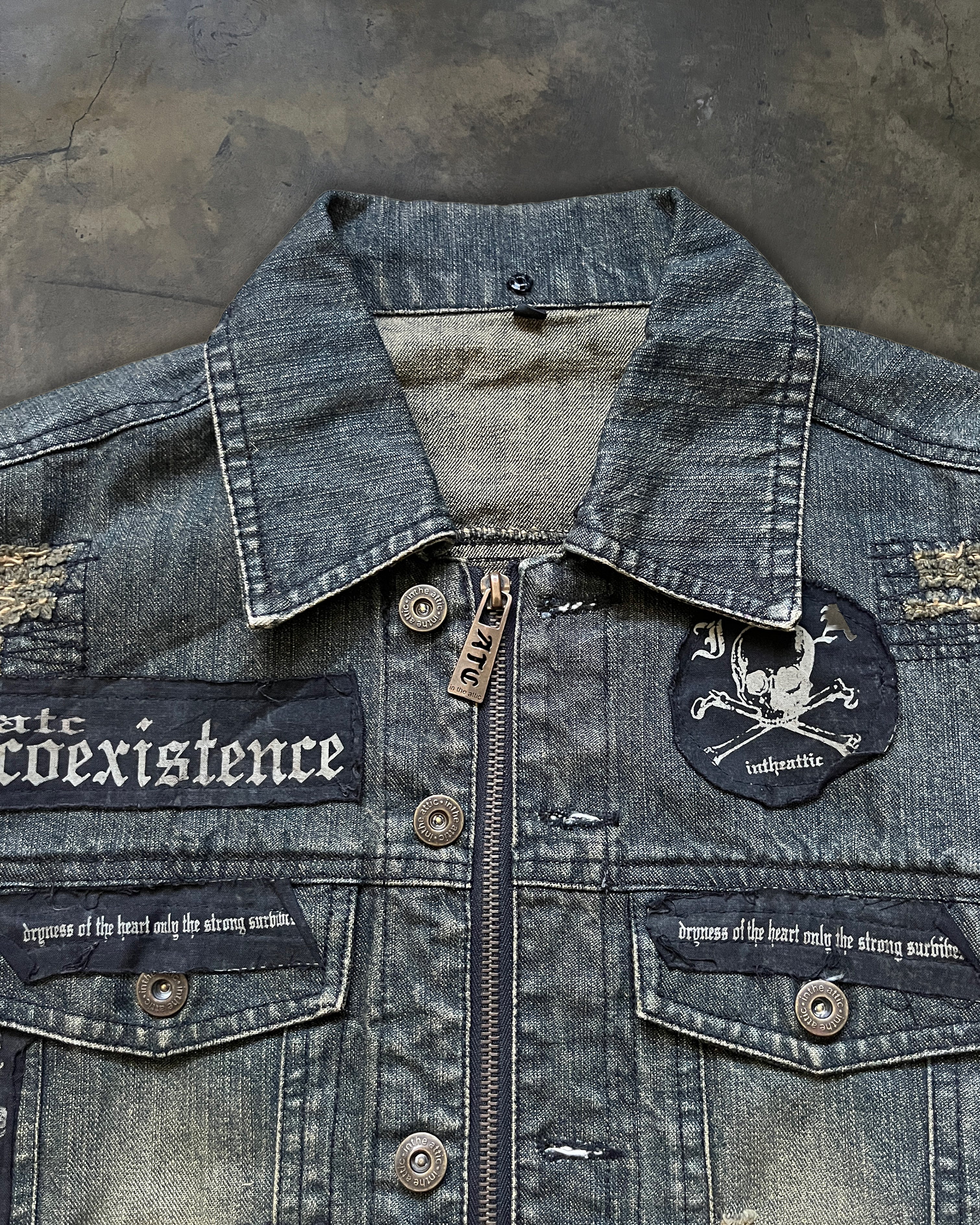 IN THE ATTIC PATCHWORK LEATHER JACKET - Image 2