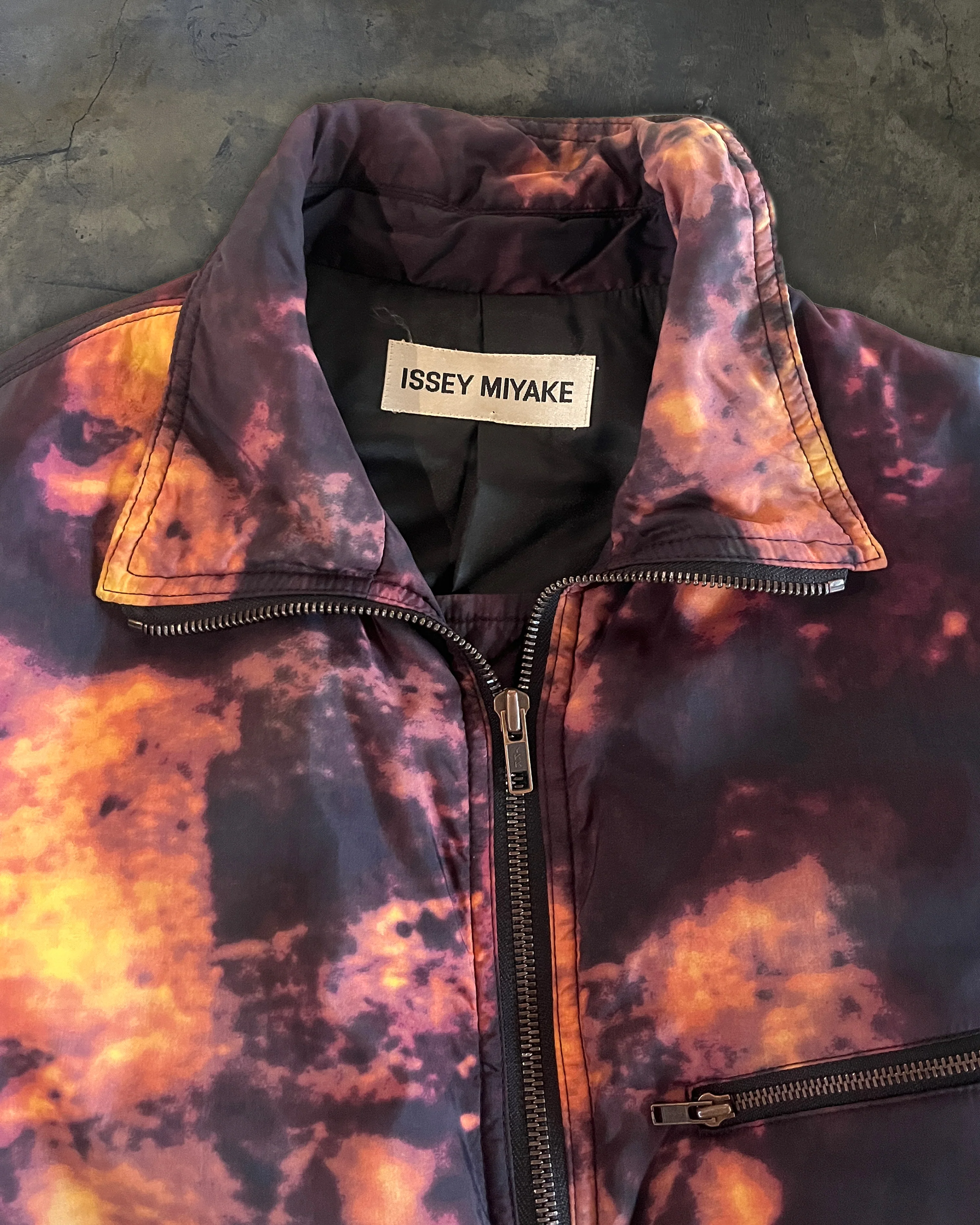 ISSEY MIYAKE AW1998 ORANGE DYED SYNTHETIC JACKET - Image 2