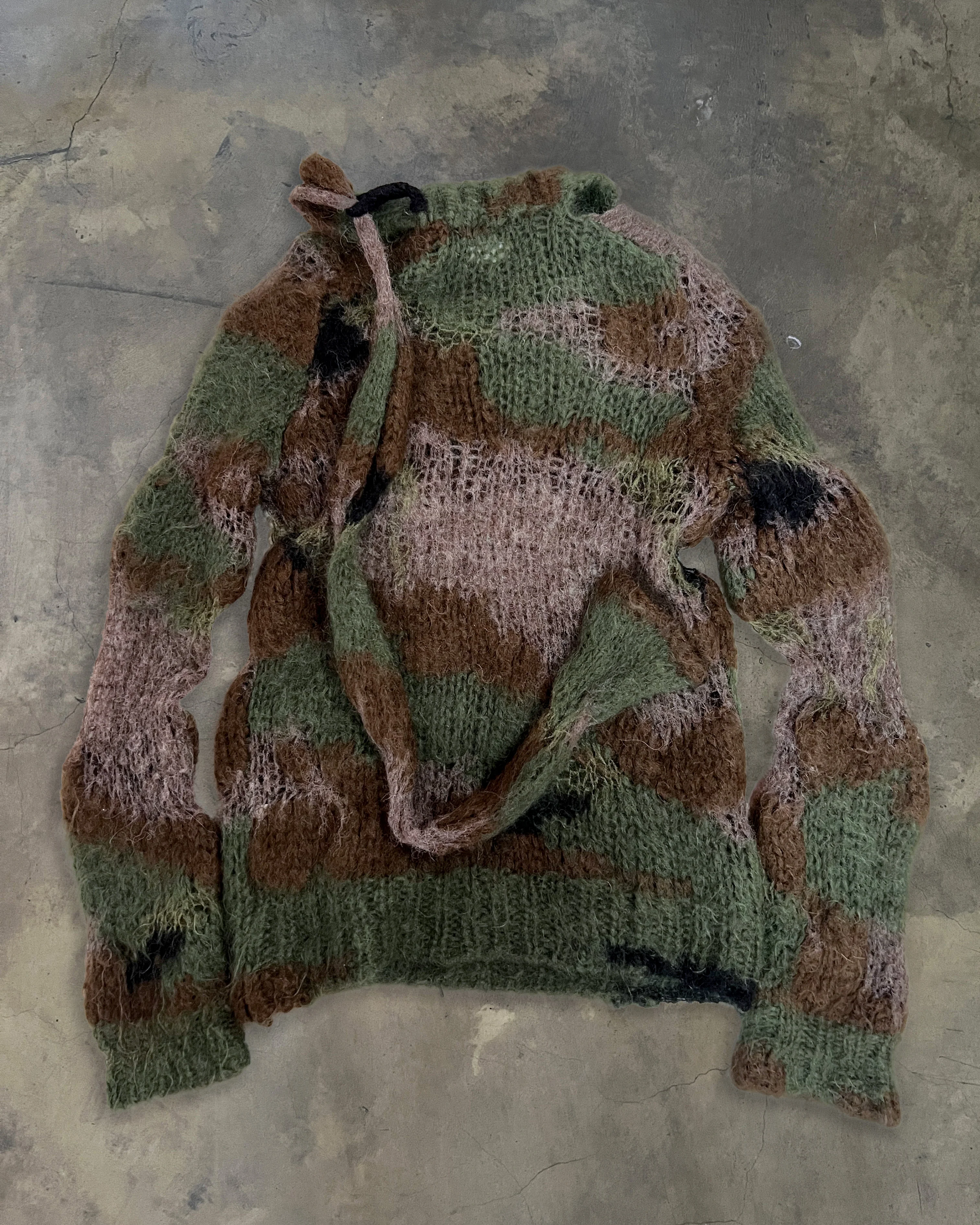 JUNYA WATANABE AW2006 CAMO KNIT SWEATER - Image 2